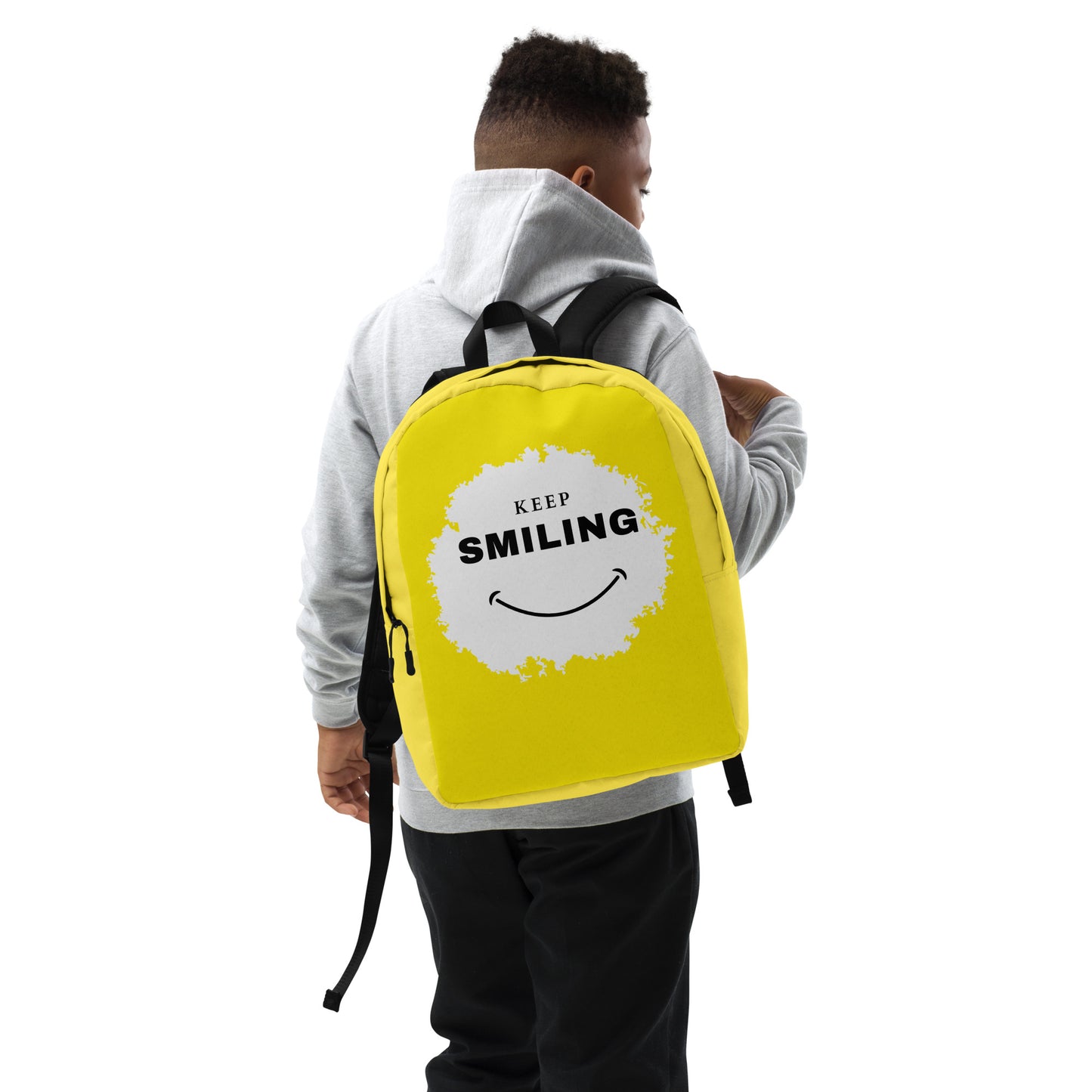 Minimalist Backpack-KEEP SMILING