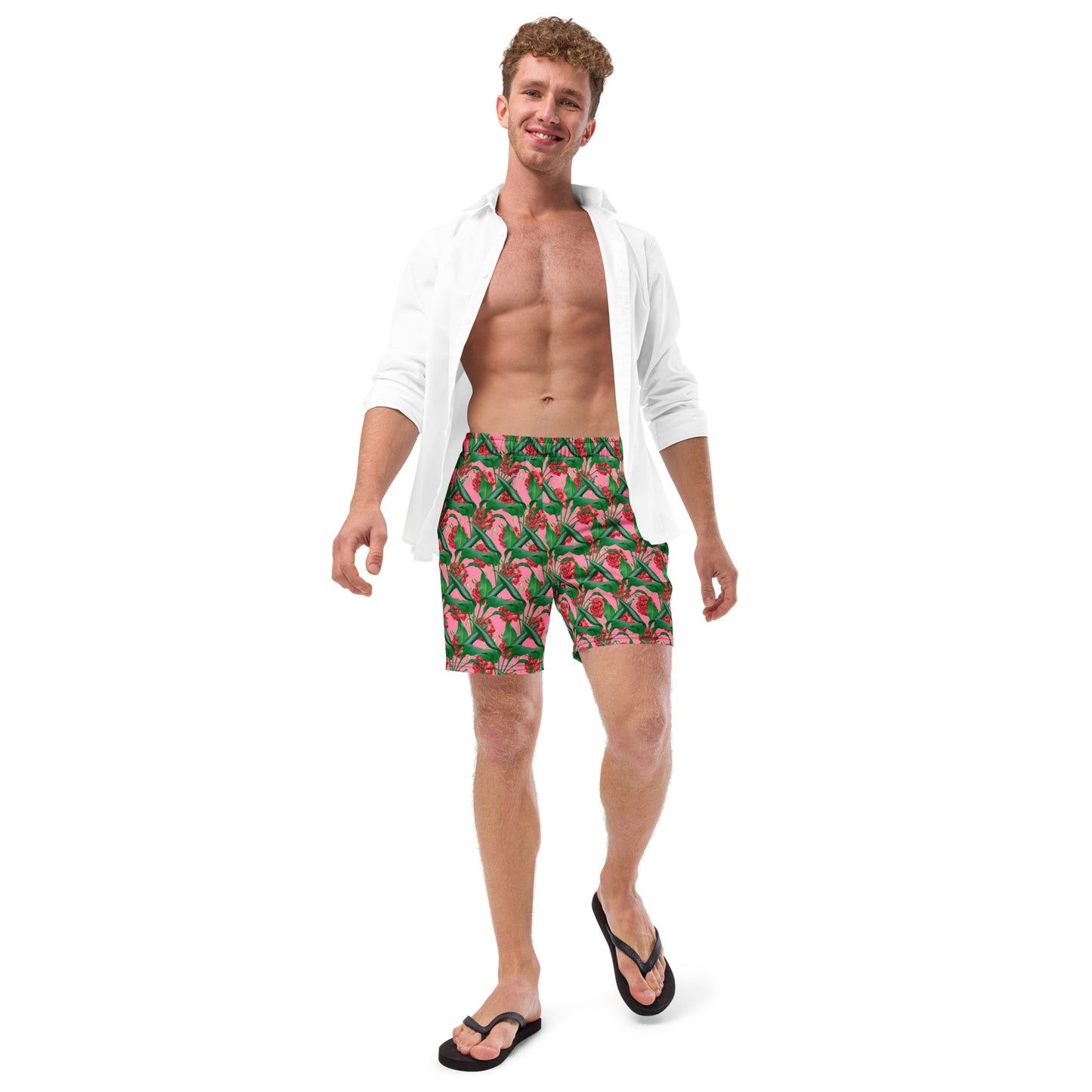 Men's Swim Trunks-808 Collection Floral