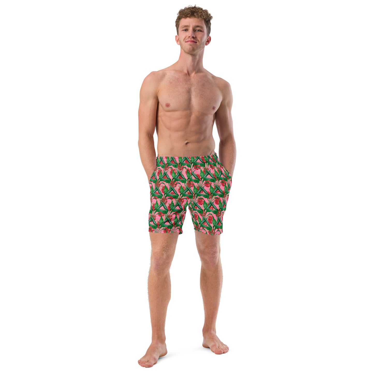 Men's Swim Trunks-808 Collection Floral