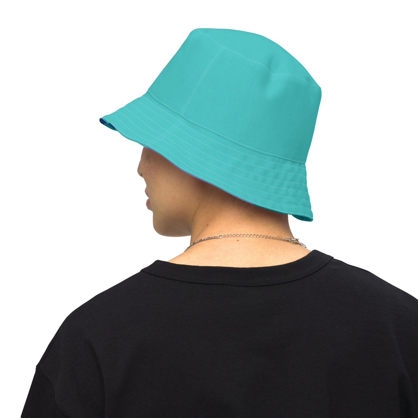 Reversible Bucket Hat-808 COLLECTION (DARK TURQUOISE)