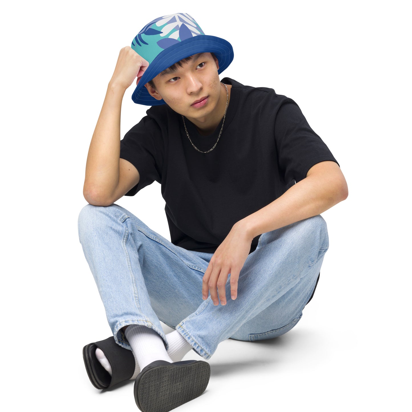 Reversible Bucket Hat-808 COLLECTION (DARK BLUE)