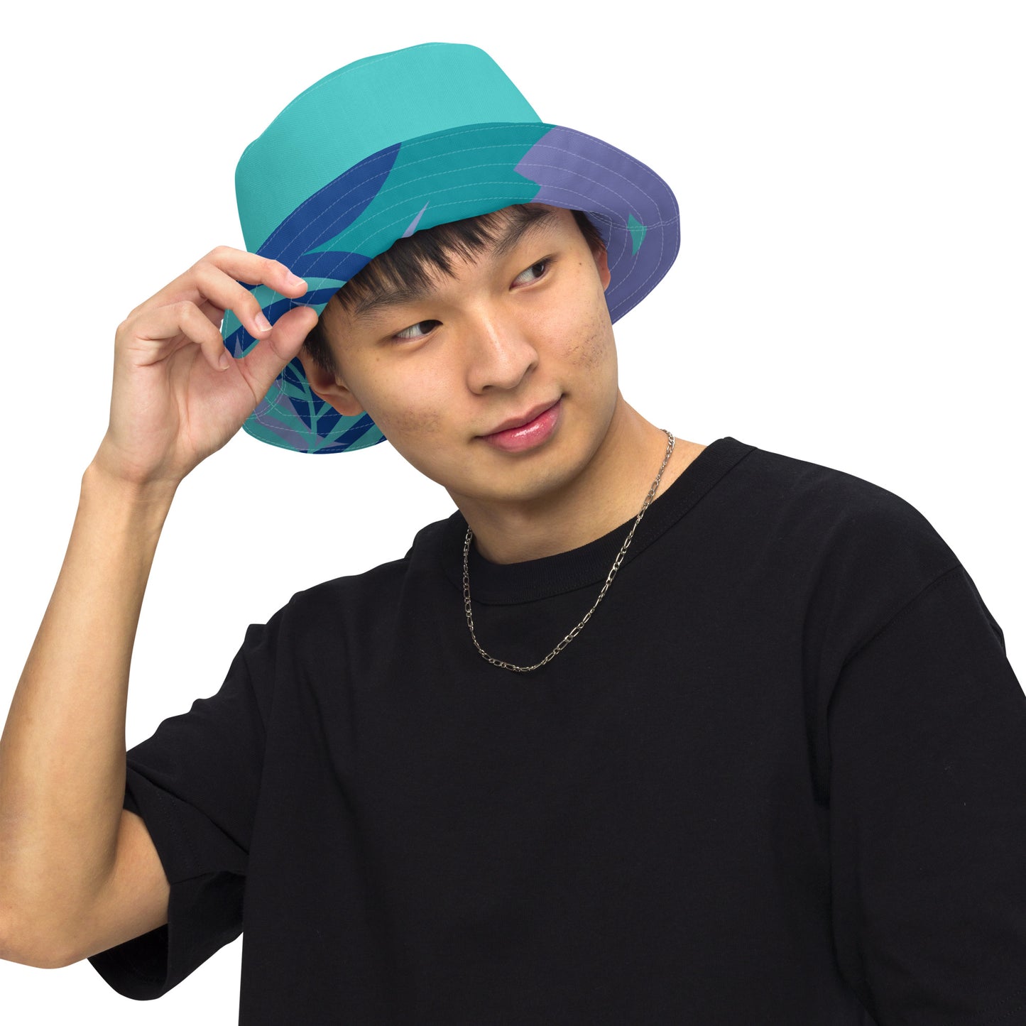 Reversible Bucket Hat-808 COLLECTION (DARK TURQUOISE)