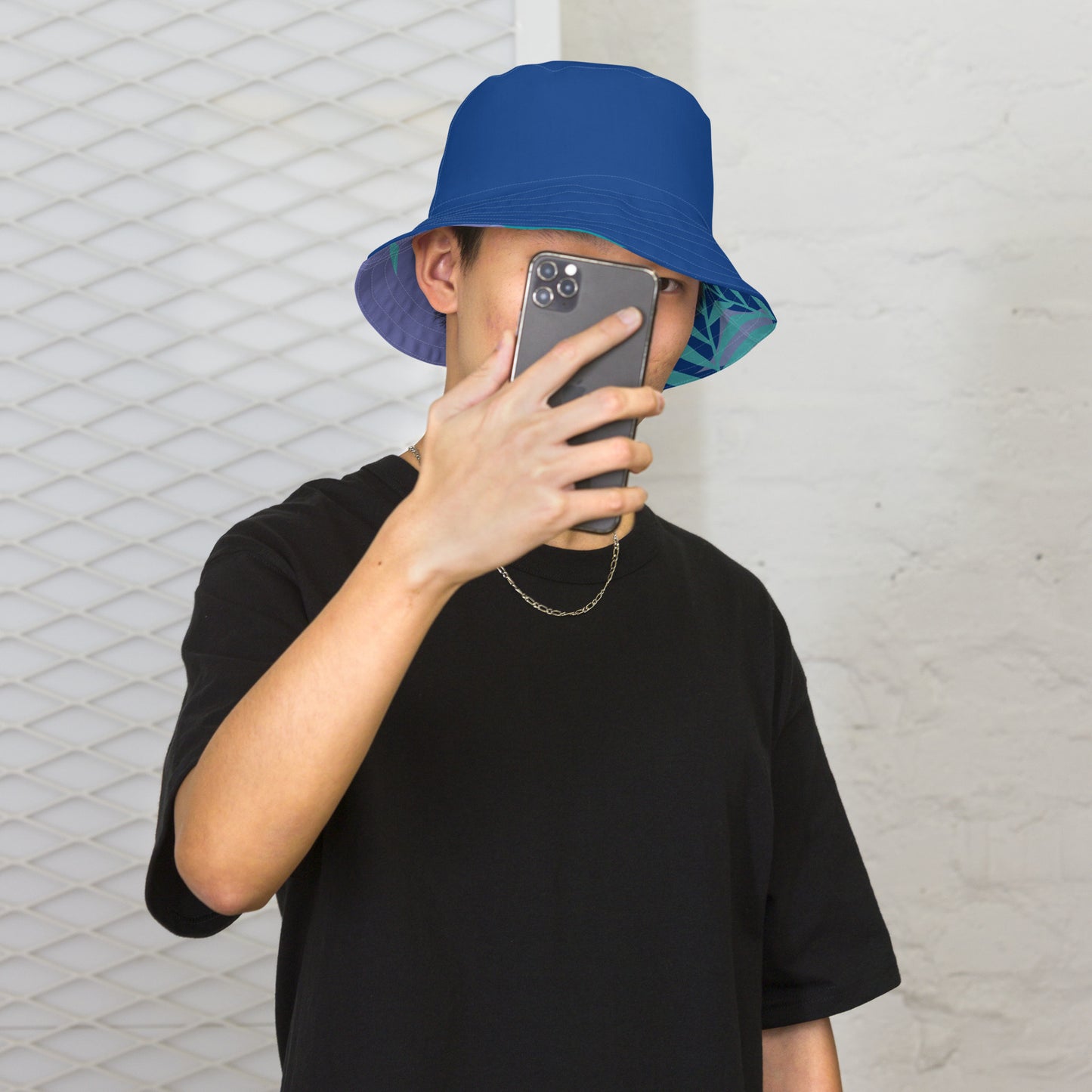 Reversible Bucket Hat-808 COLLECTION (DARK BLUE)