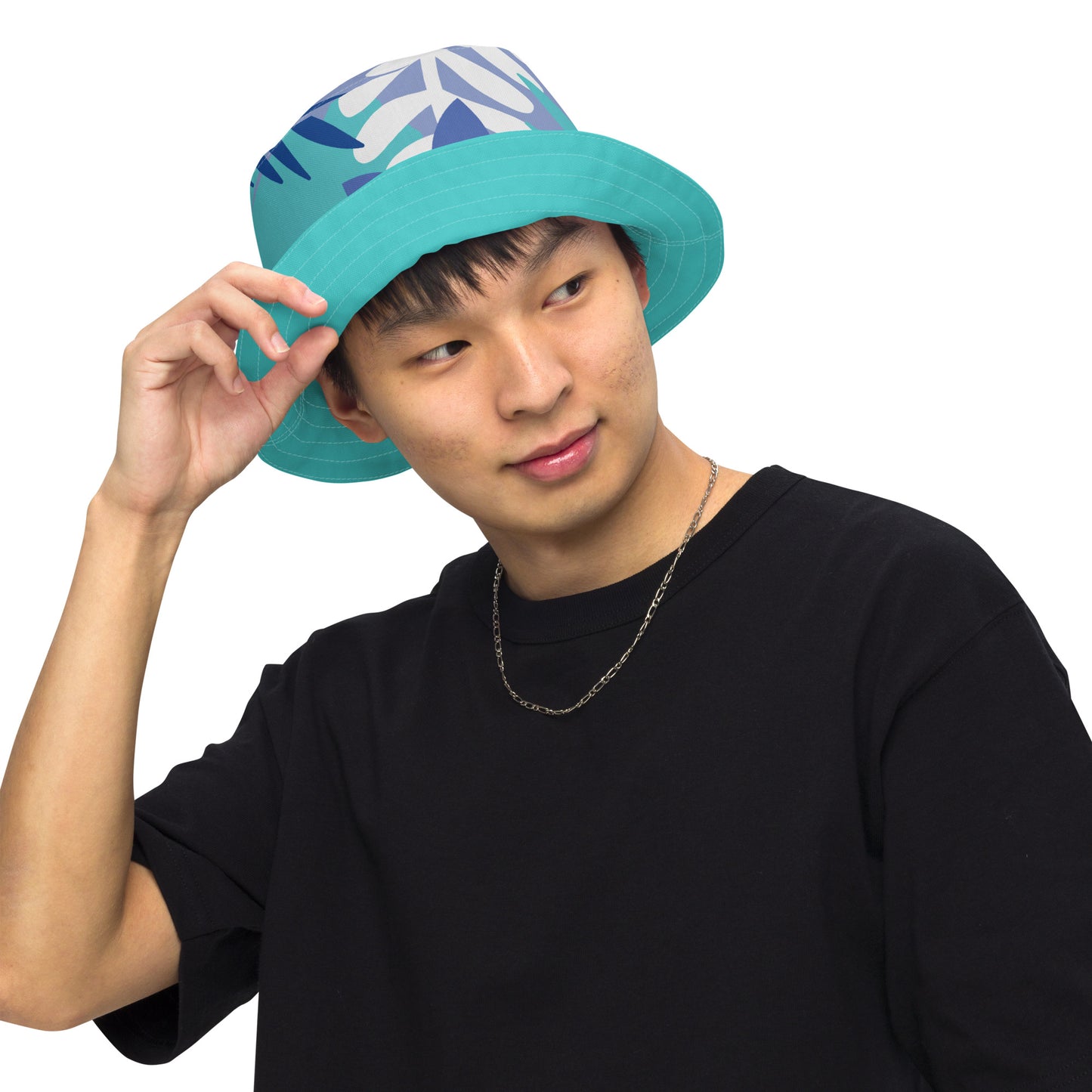 Reversible Bucket Hat-808 COLLECTION (DARK TURQUOISE)