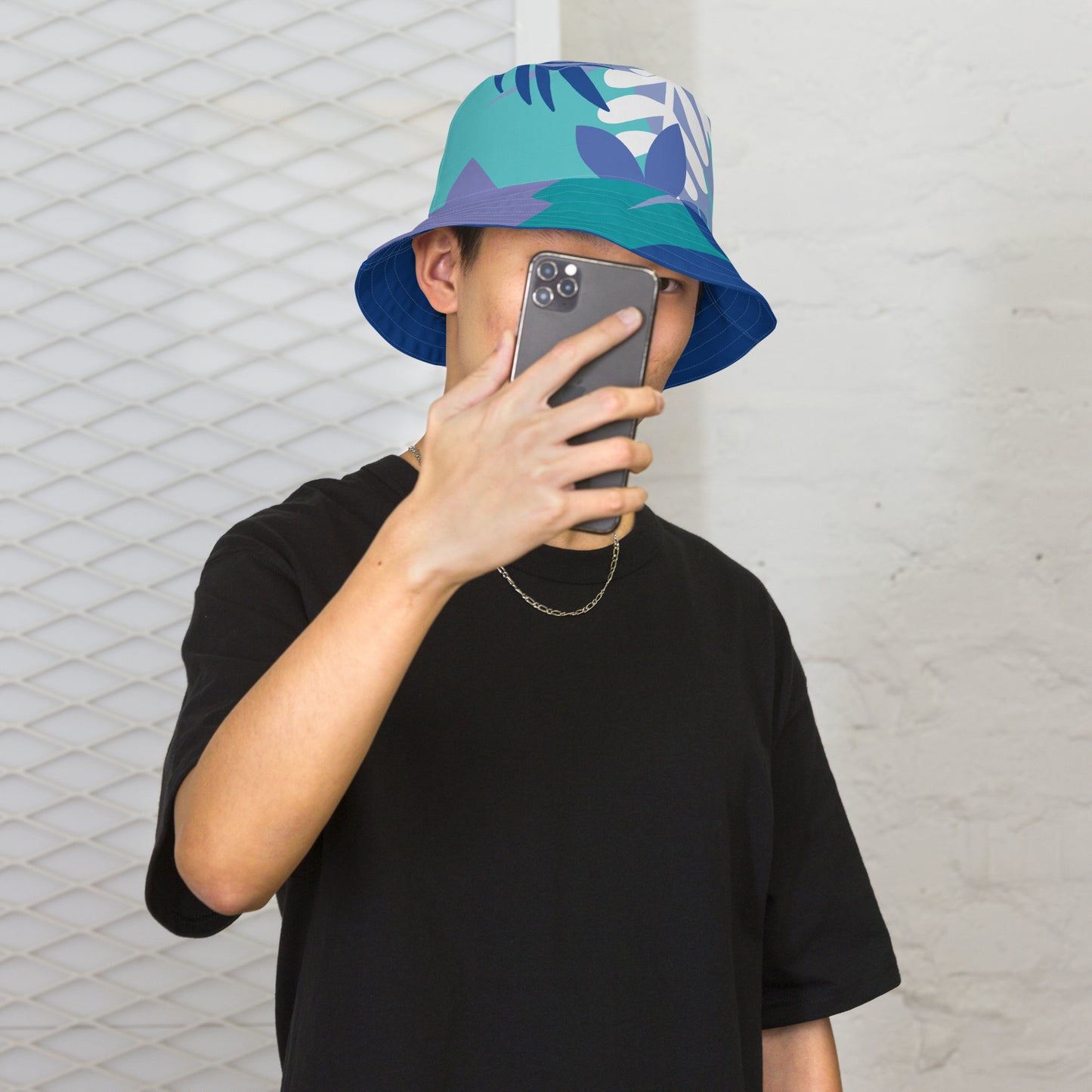 Reversible Bucket Hat-808 COLLECTION (DARK BLUE)