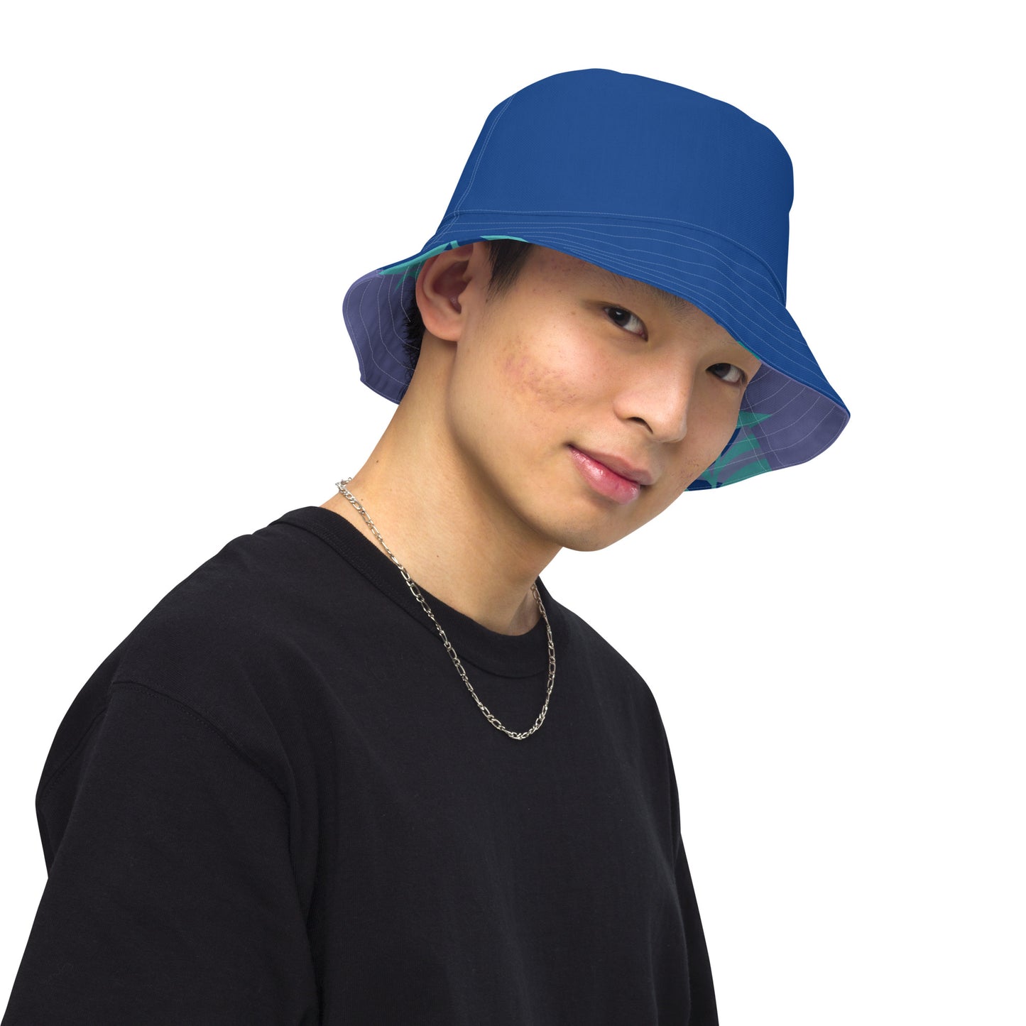 Reversible Bucket Hat-808 COLLECTION (DARK BLUE)