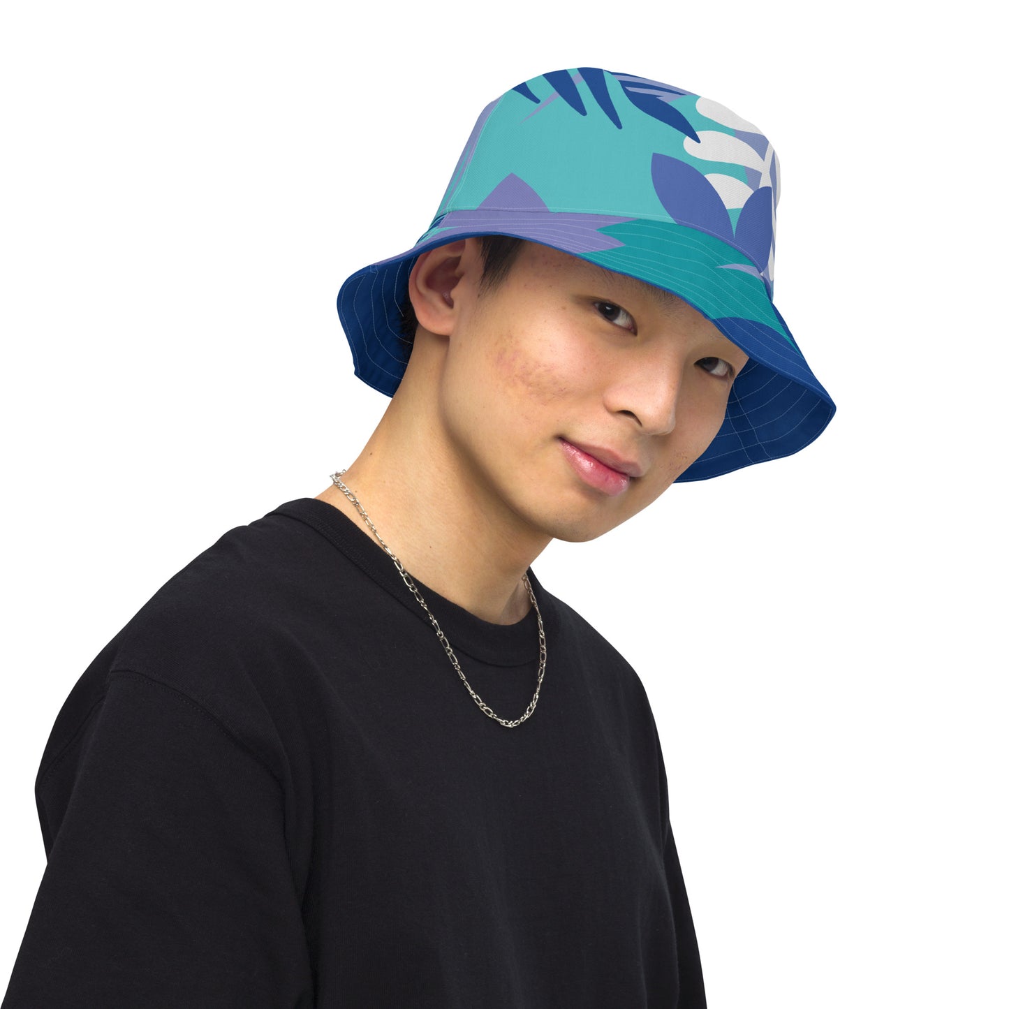 Reversible Bucket Hat-808 COLLECTION (DARK BLUE)