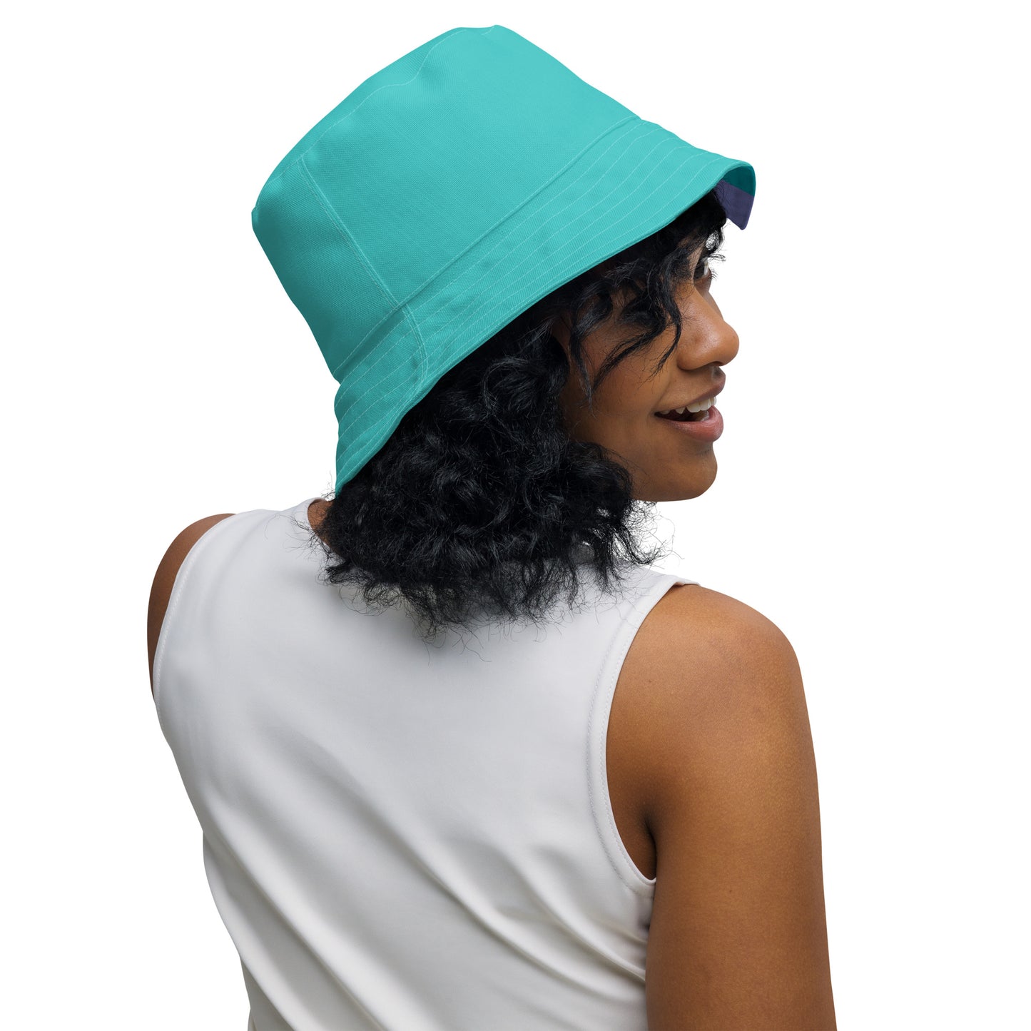 Reversible Bucket Hat-808 COLLECTION (DARK TURQUOISE)