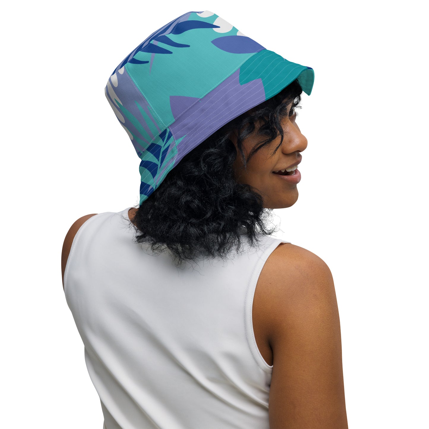 Reversible Bucket Hat-808 COLLECTION (DARK TURQUOISE)