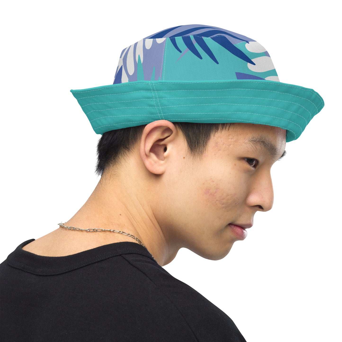 Reversible Bucket Hat-808 COLLECTION (DARK TURQUOISE)