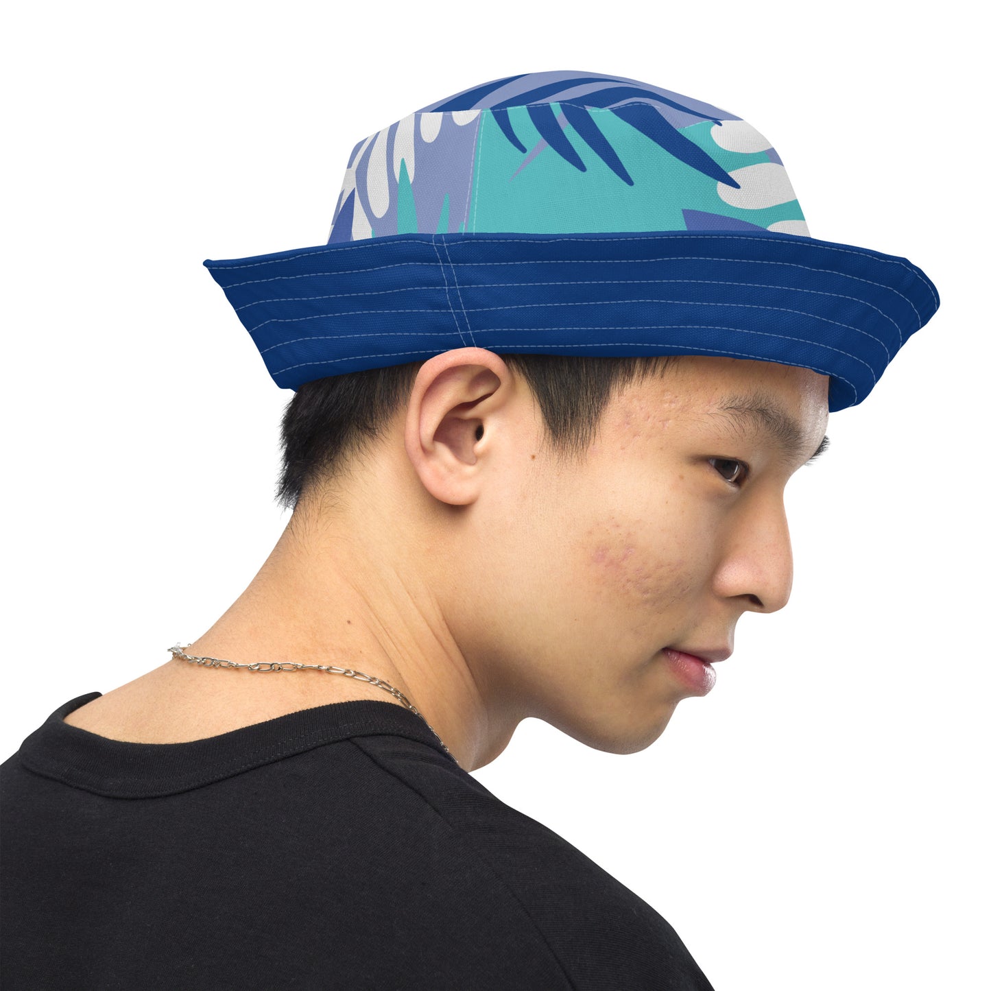 Reversible Bucket Hat-808 COLLECTION (DARK BLUE)