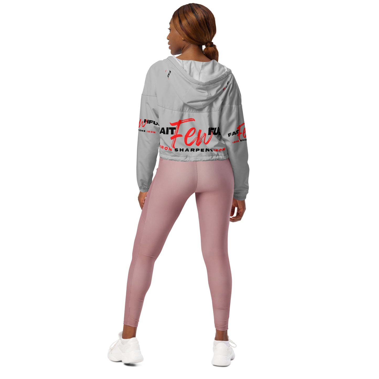 Women’s Cropped Windbreaker-theFAITHFULfew (GREY)