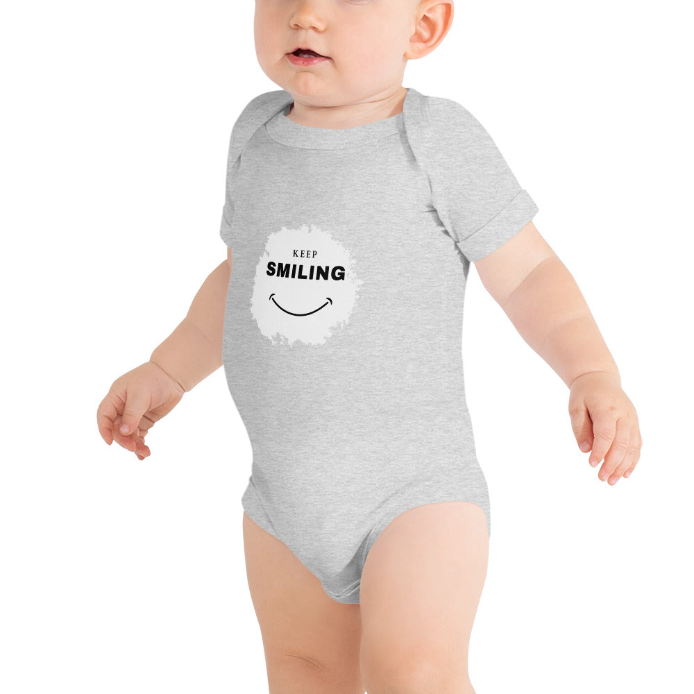 Baby short sleeve one piece-KEEP SMILING