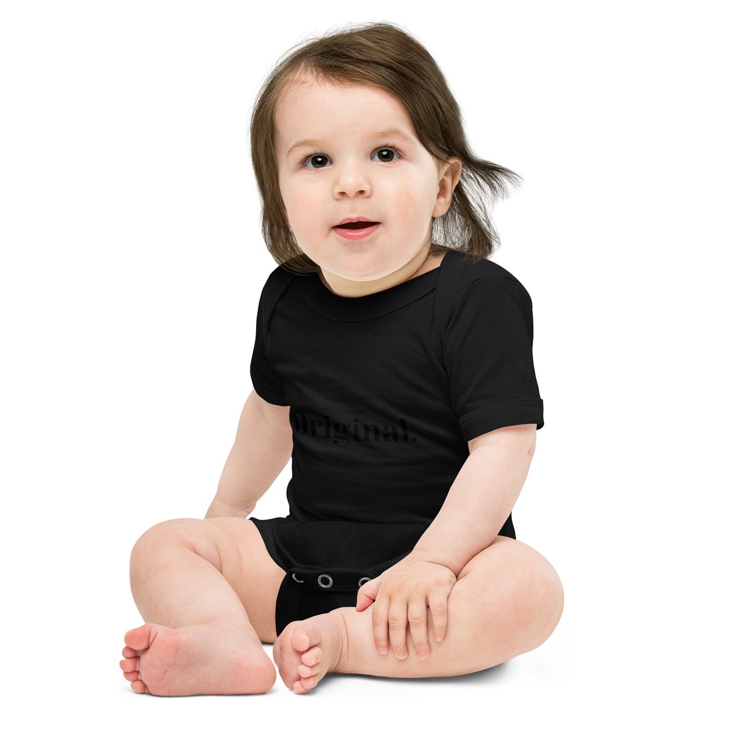 Baby short sleeve one piece-Original (Black Font)