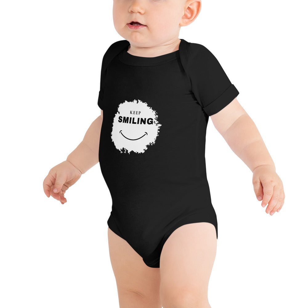 Baby short sleeve one piece-KEEP SMILING