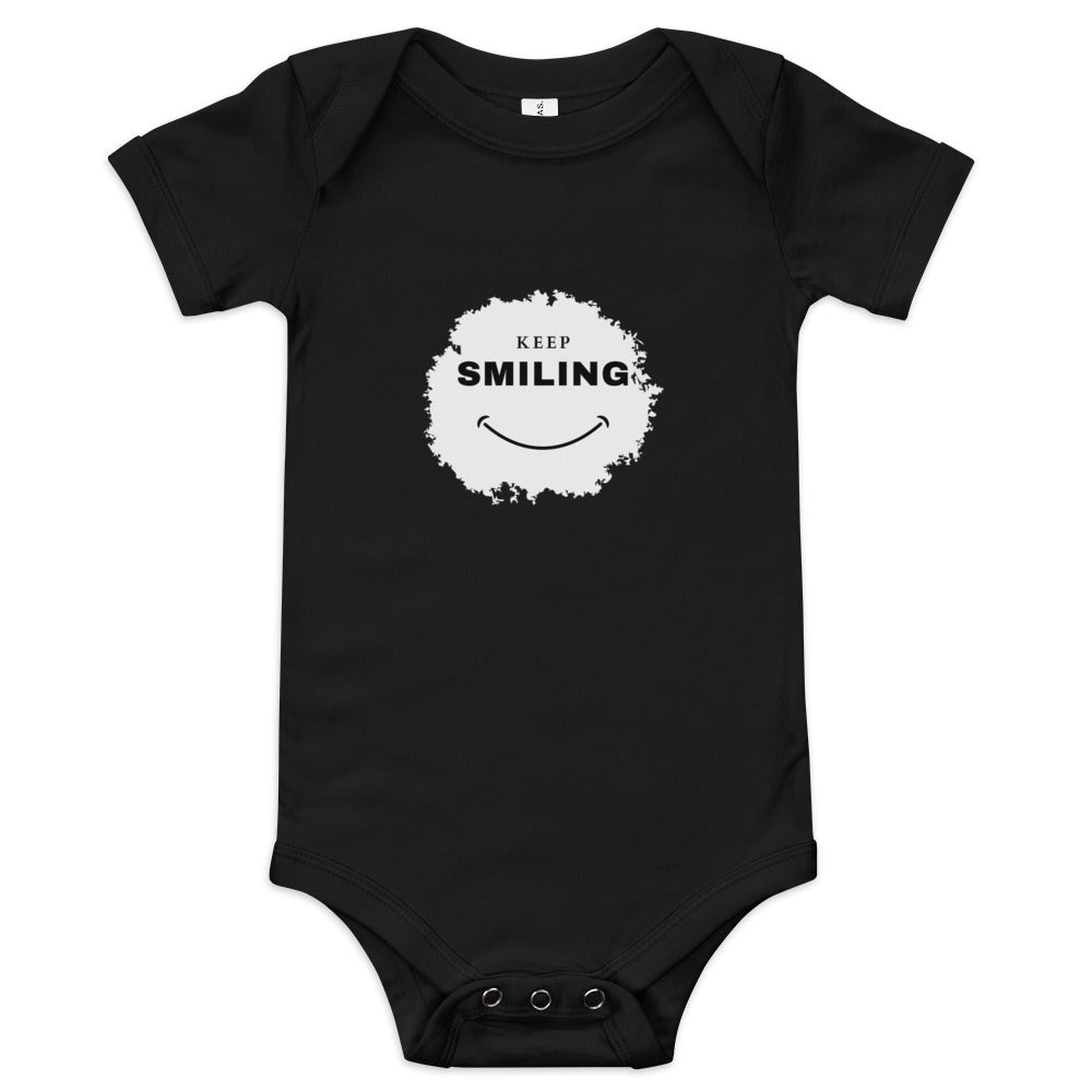 Baby short sleeve one piece-KEEP SMILING