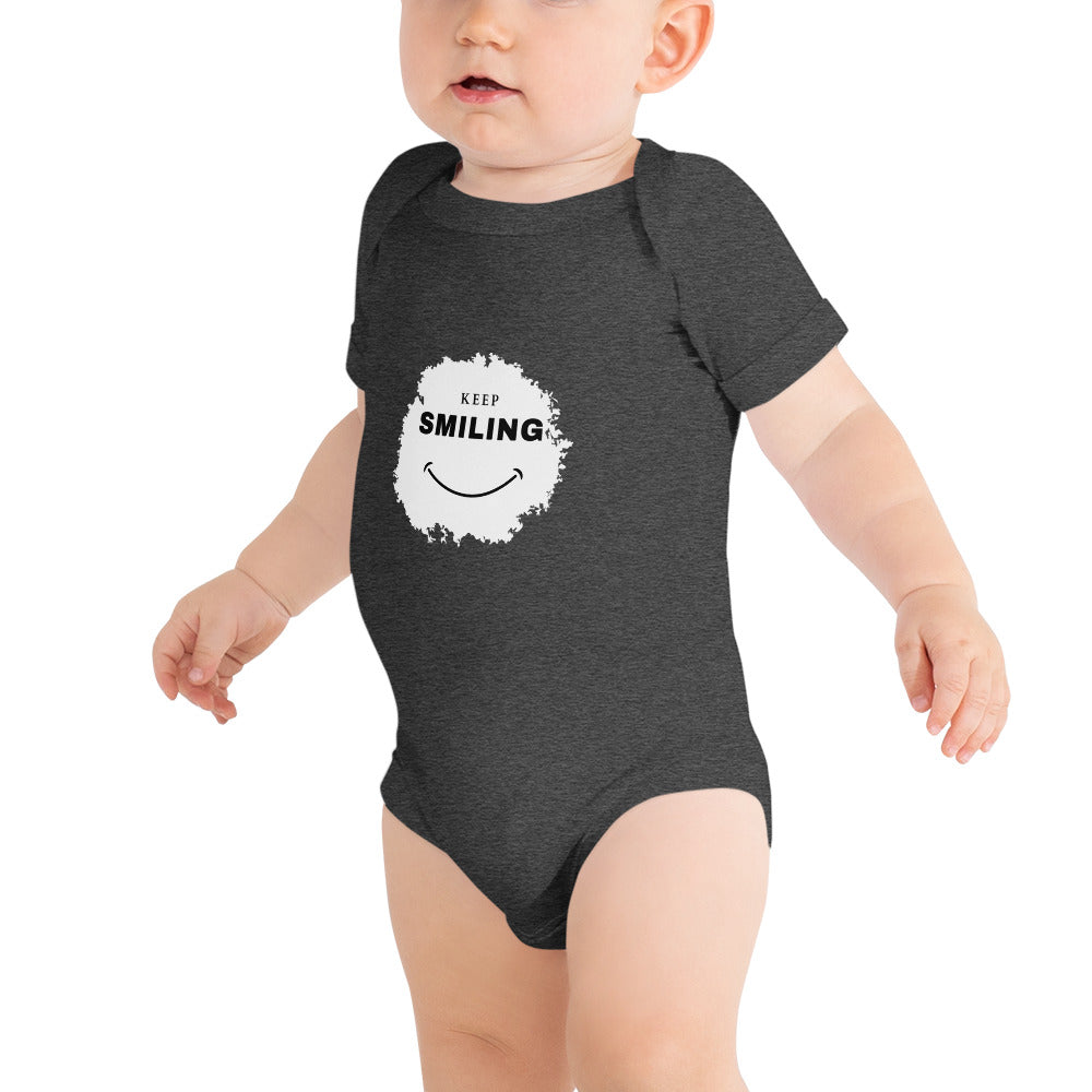 Baby short sleeve one piece-KEEP SMILING