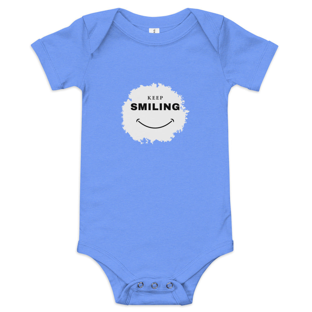 Baby short sleeve one piece-KEEP SMILING