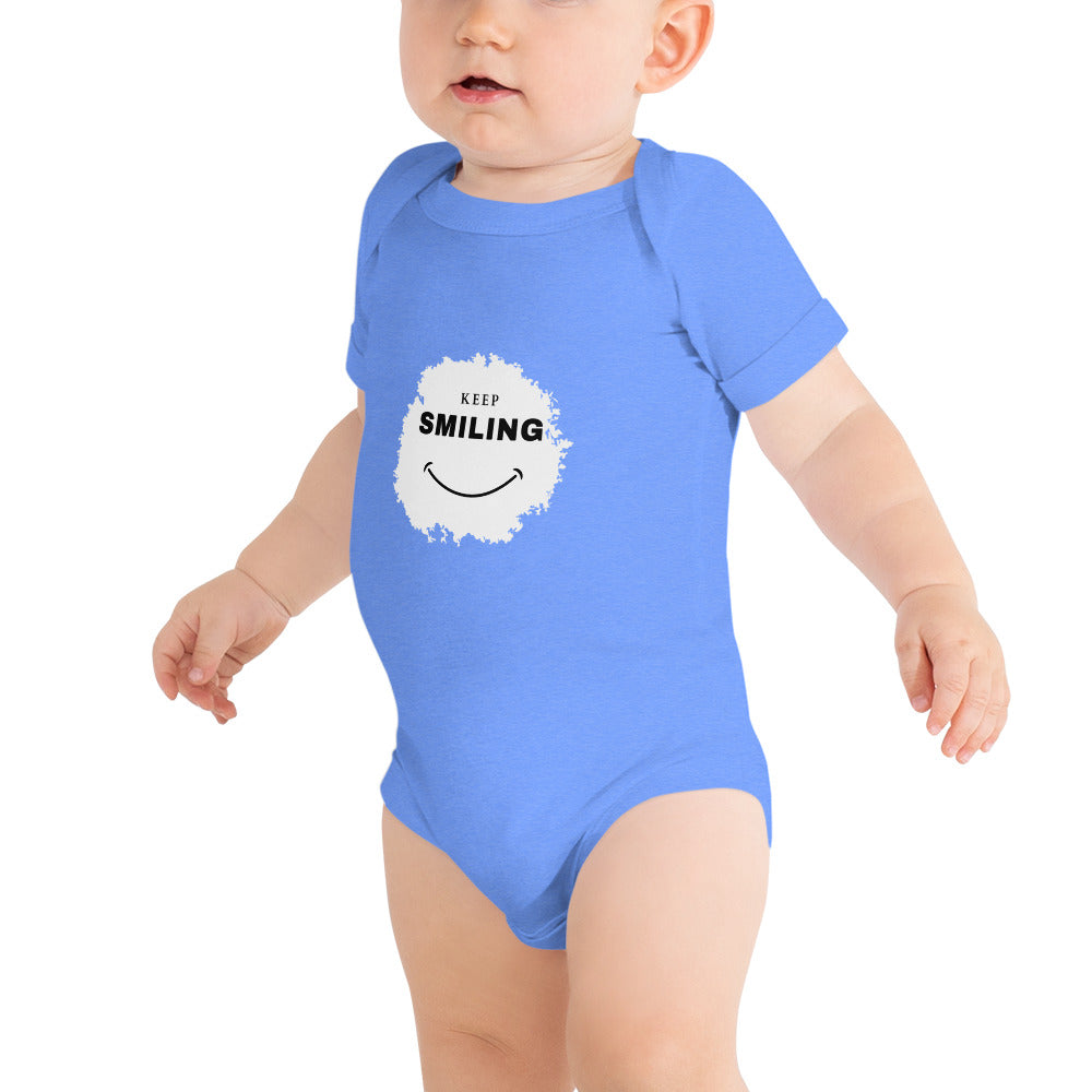 Baby short sleeve one piece-KEEP SMILING