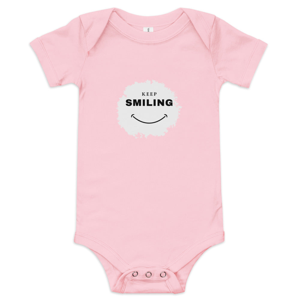 Baby short sleeve one piece-KEEP SMILING