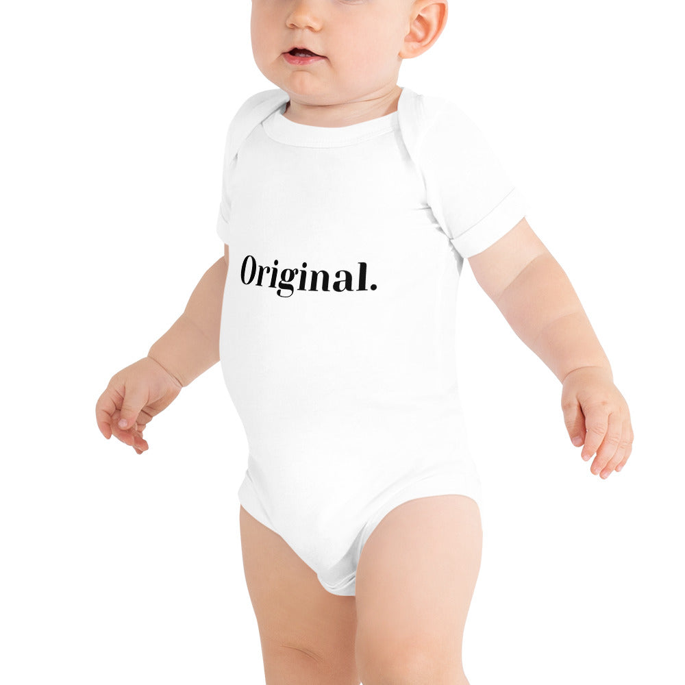 Baby short sleeve one piece-Original (Black Font)