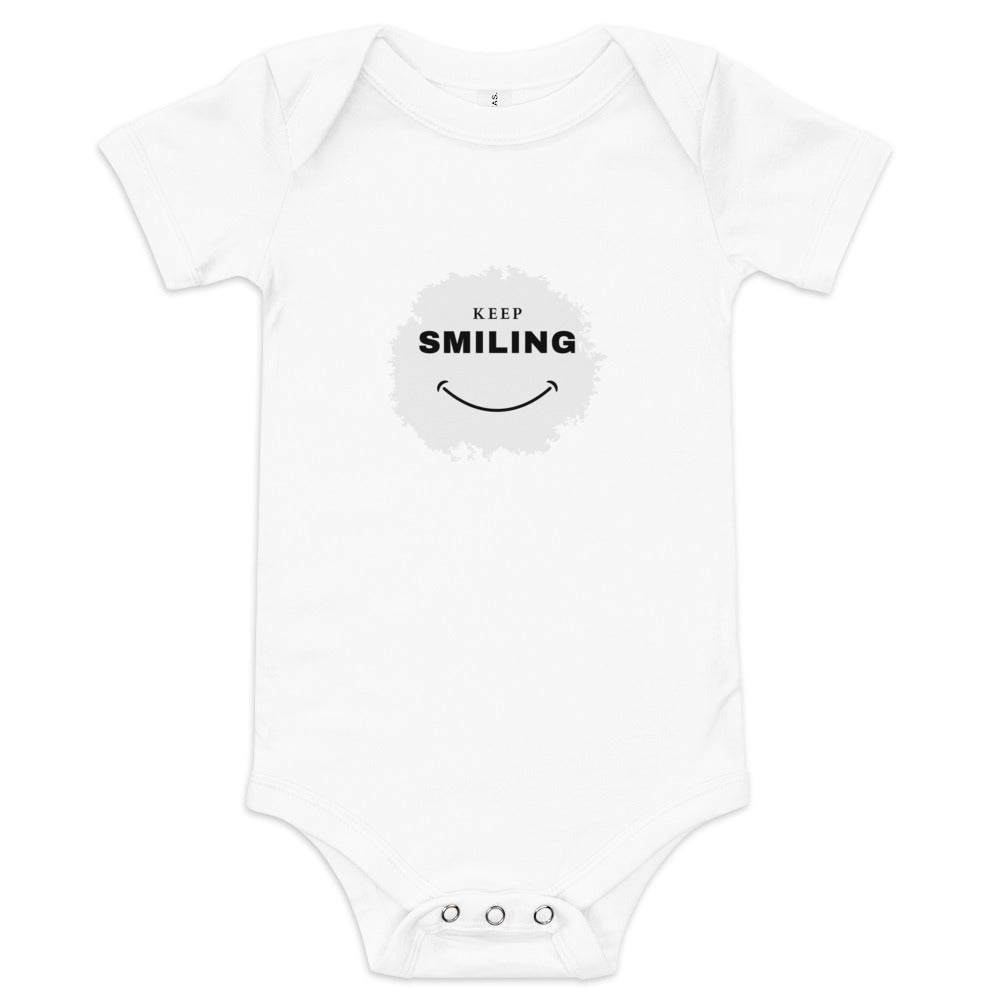 Baby short sleeve one piece-KEEP SMILING