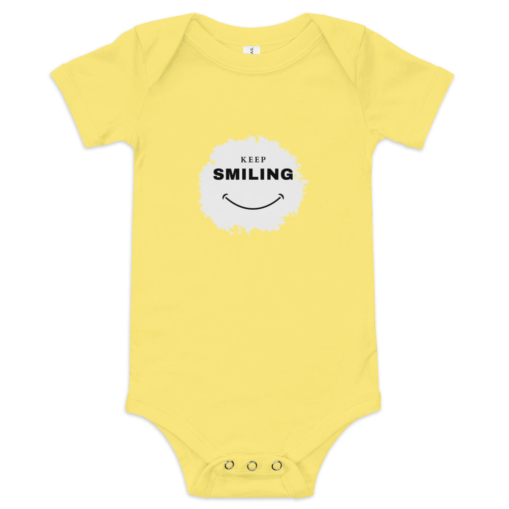 Baby short sleeve one piece-KEEP SMILING