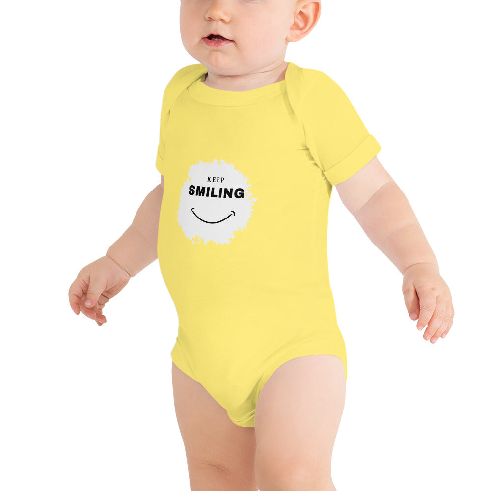 Baby short sleeve one piece-KEEP SMILING