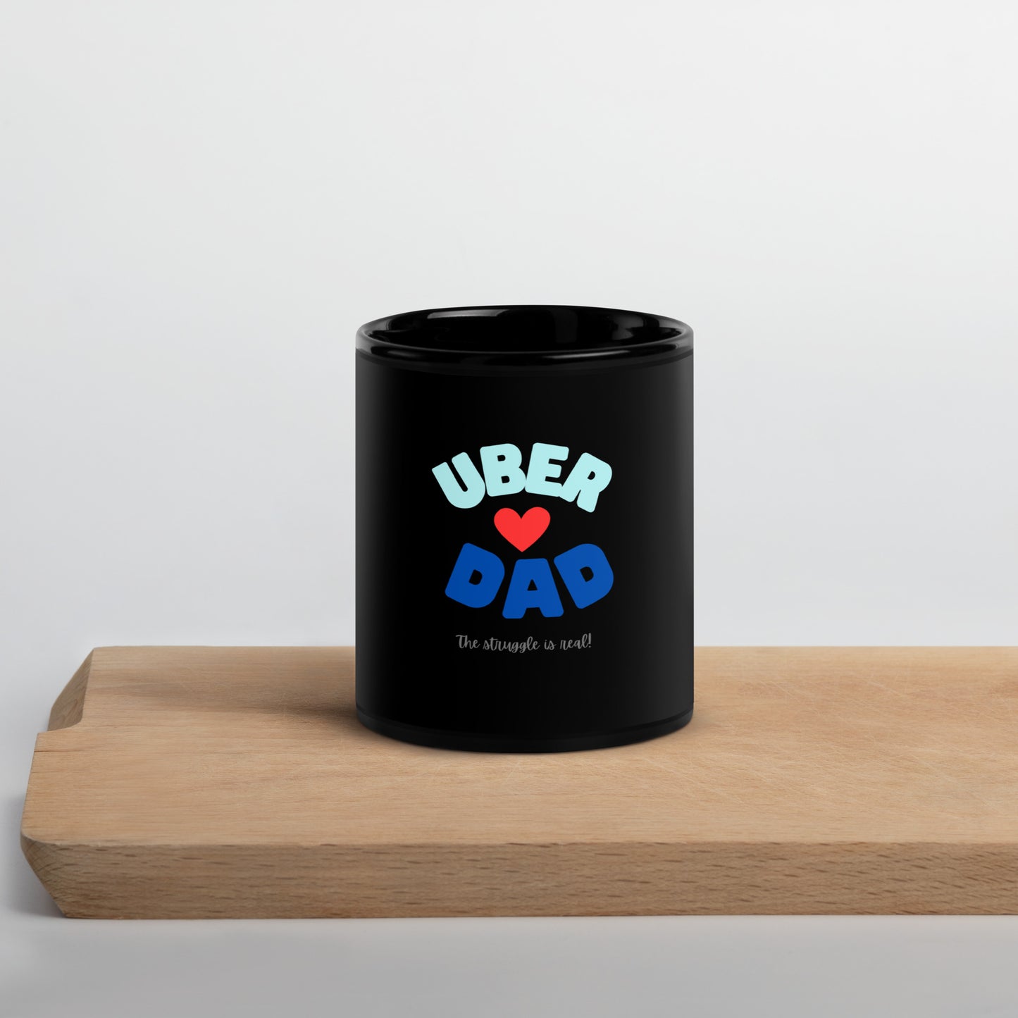 Black Glossy Mug-UBER DAD