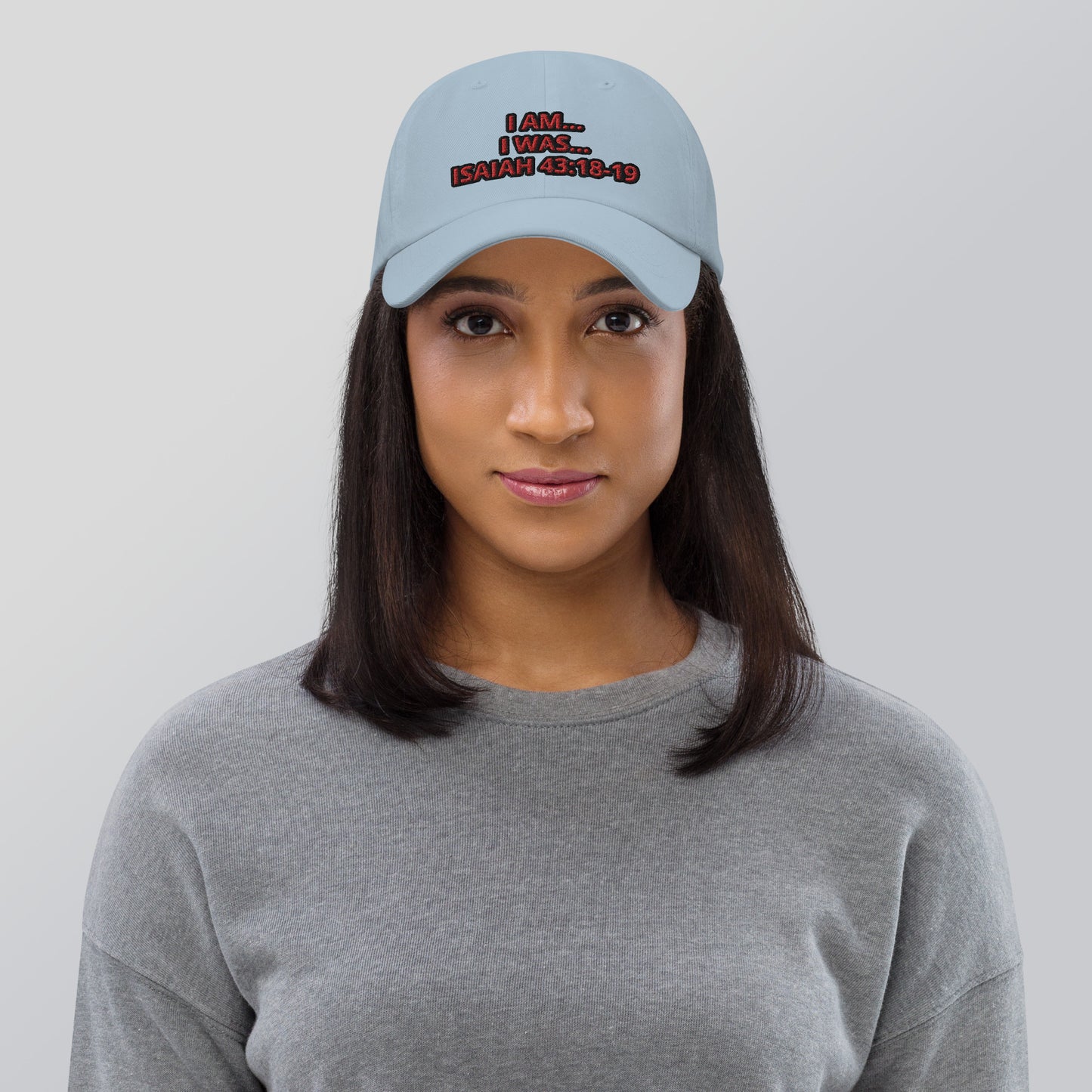 Dad hat (Unisex)-I AM...and I WAS...With Scriptures