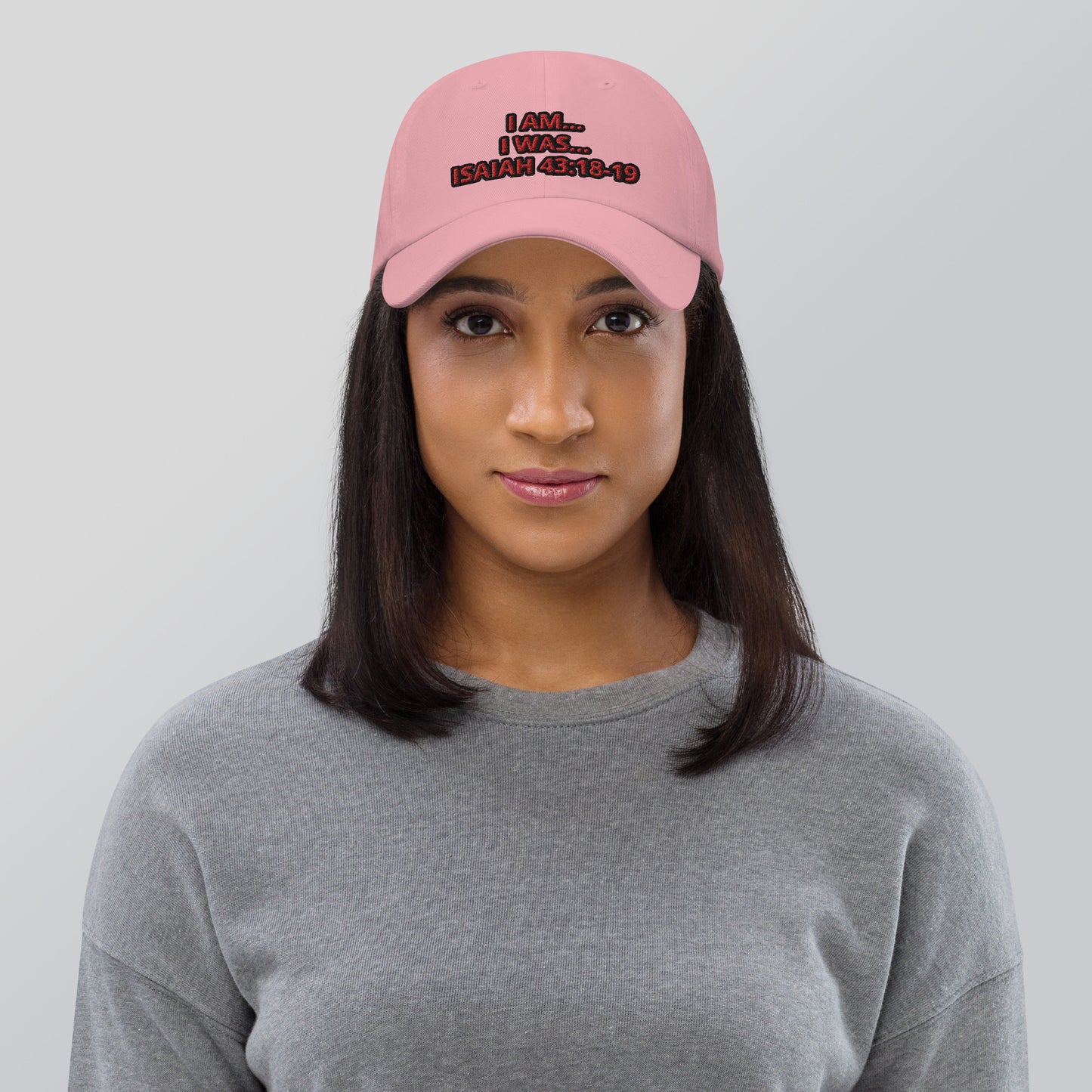 Dad hat (Unisex)-I AM...and I WAS...With Scriptures