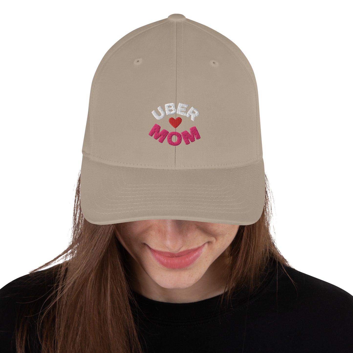 Structured Twill Cap-UBER MOM