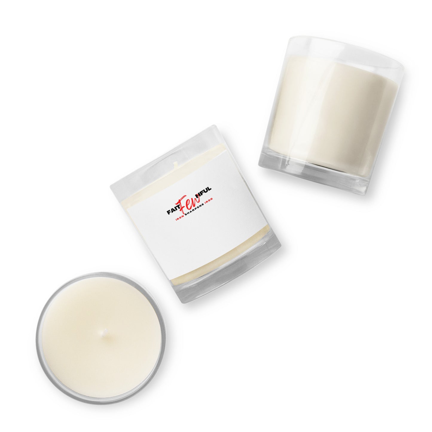 Glass jar soy wax candle-FAITHFUL Few