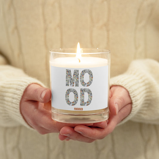 Glass Jar Soy Wax Candle-MOOD:FOCUSED