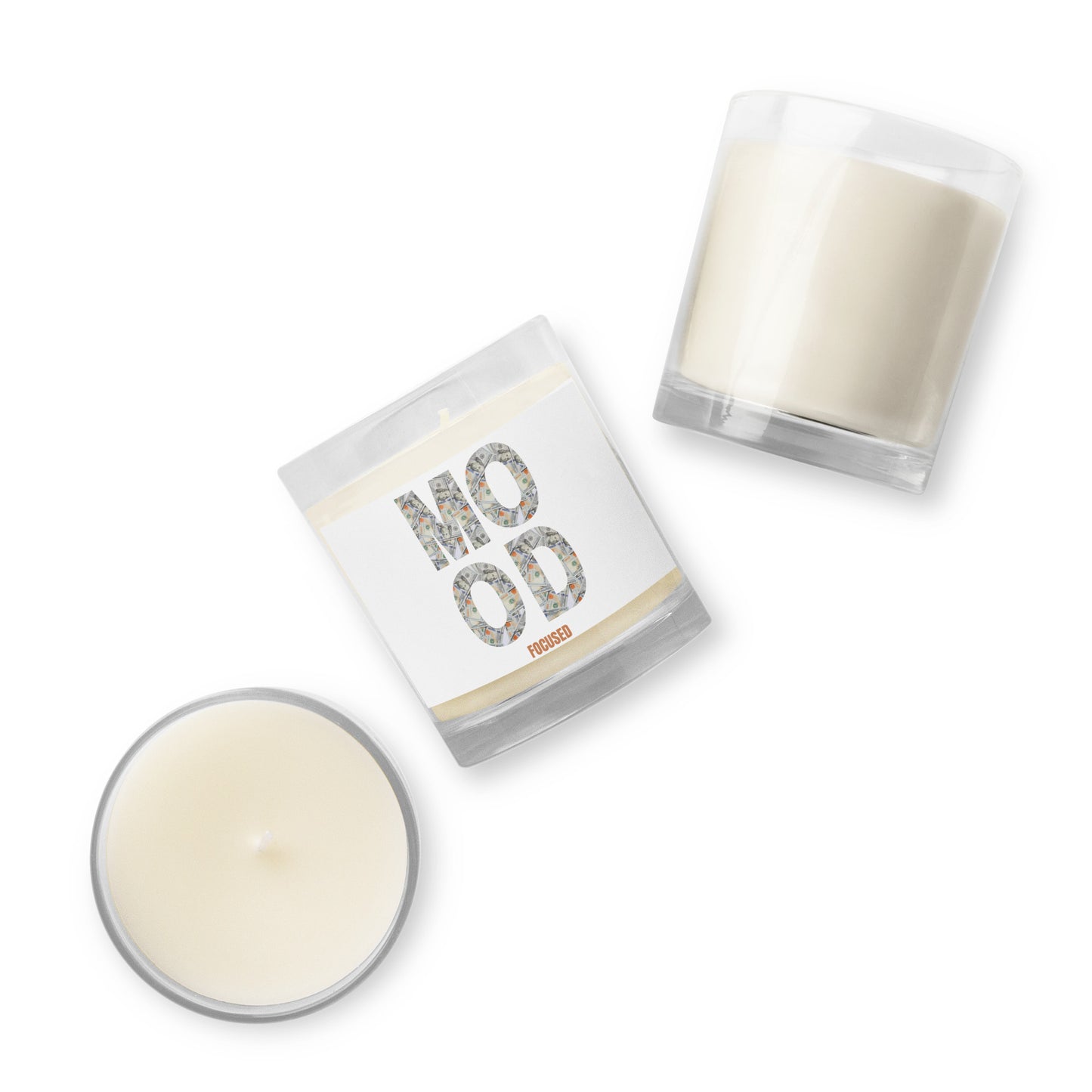 Glass Jar Soy Wax Candle-MOOD:FOCUSED