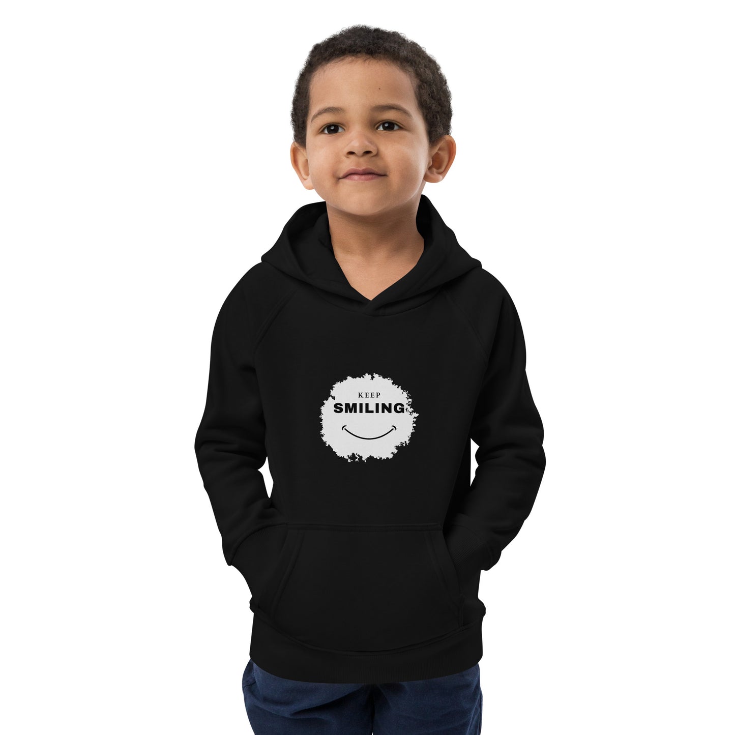 Kids Eco Hoodie-KEEP SMILING