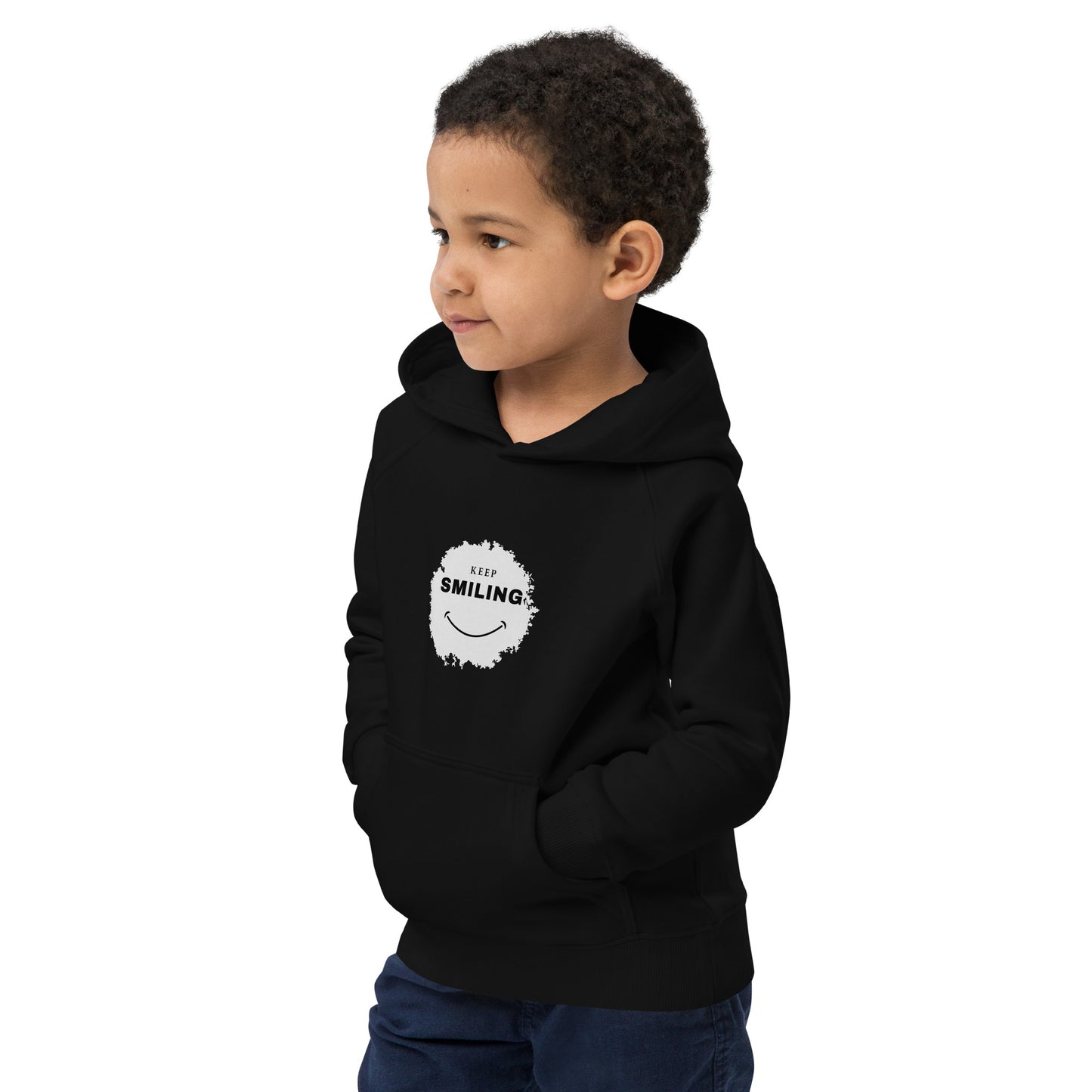 Kids Eco Hoodie-KEEP SMILING