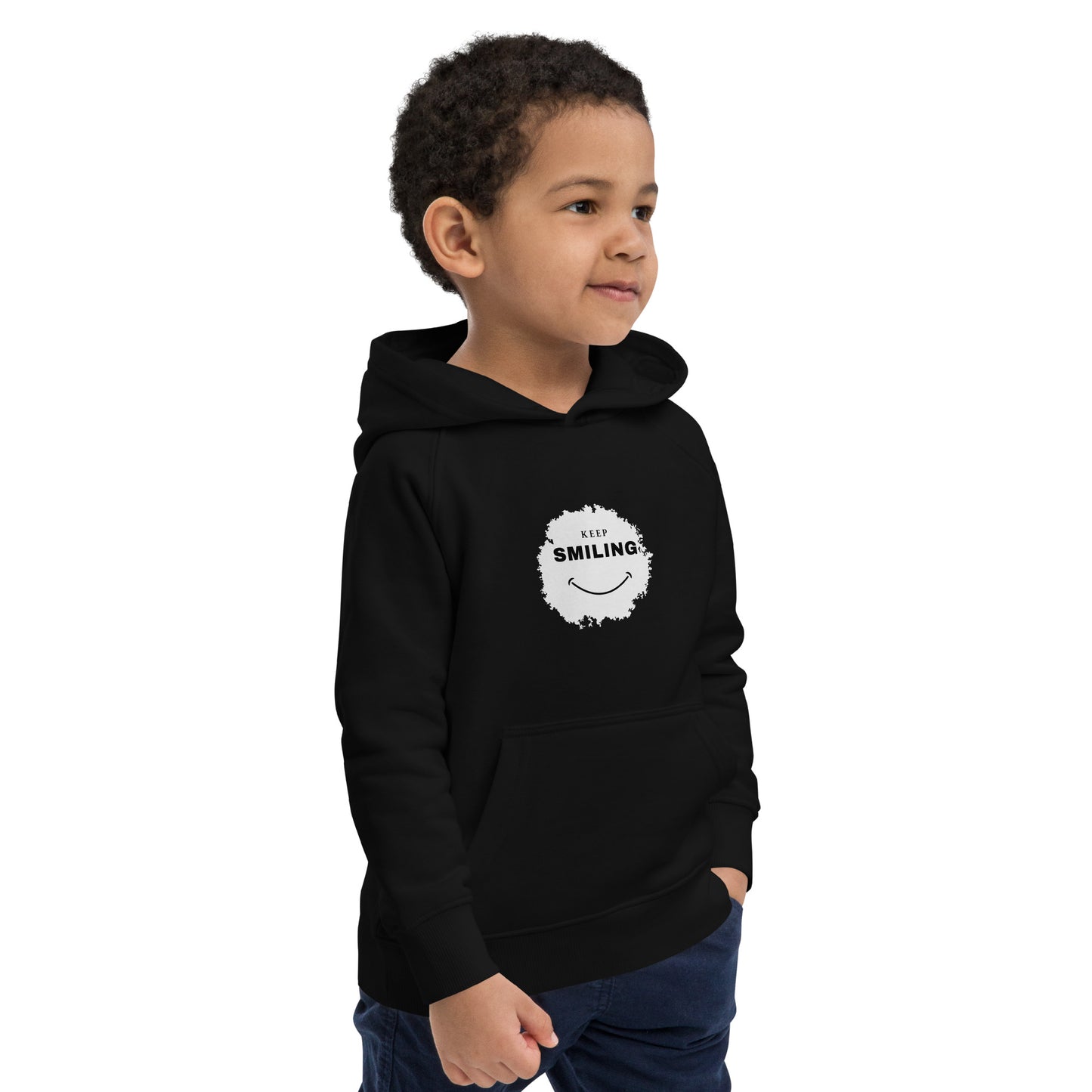 Kids Eco Hoodie-KEEP SMILING