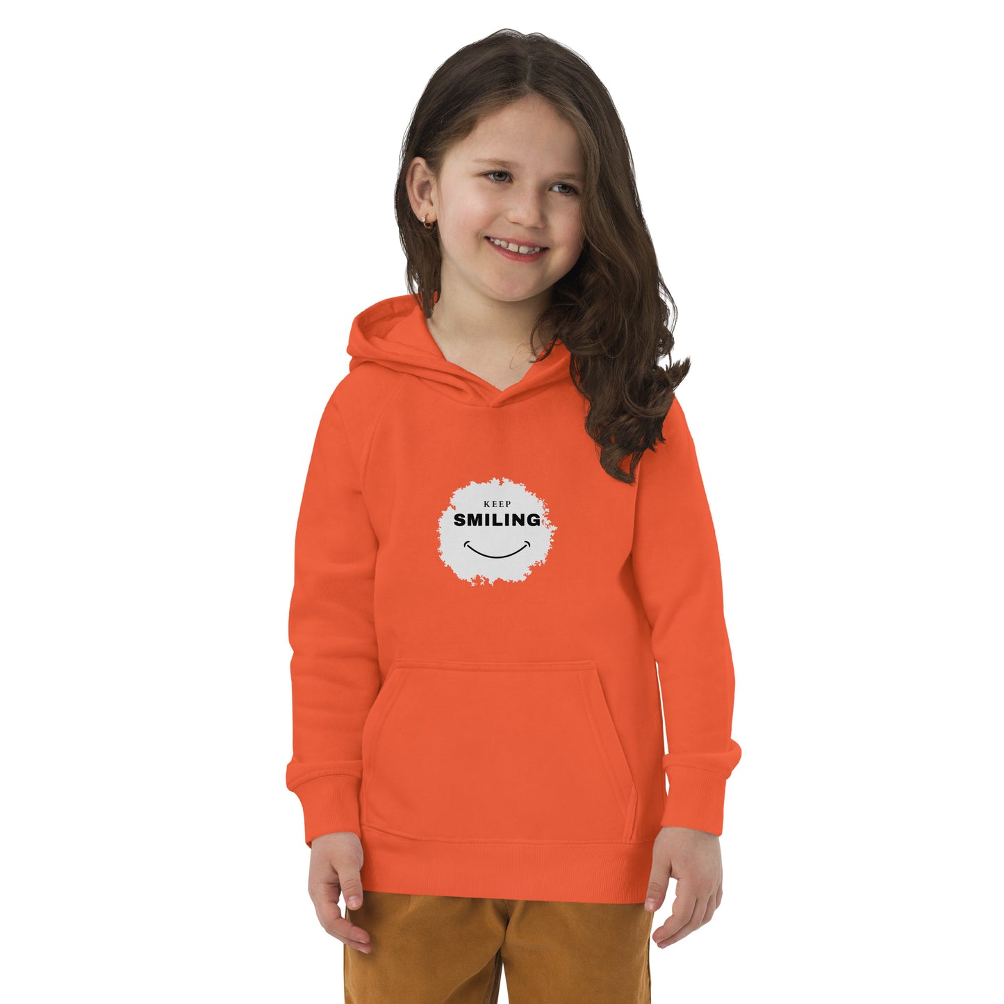 Kids Eco Hoodie-KEEP SMILING