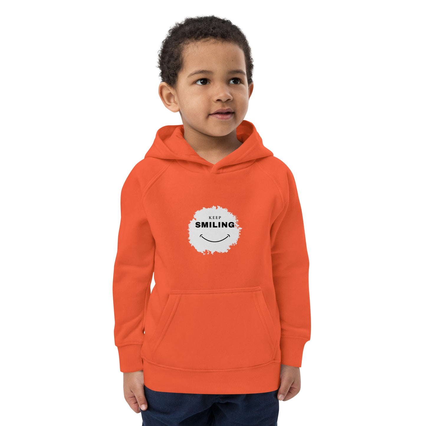 Kids Eco Hoodie-KEEP SMILING