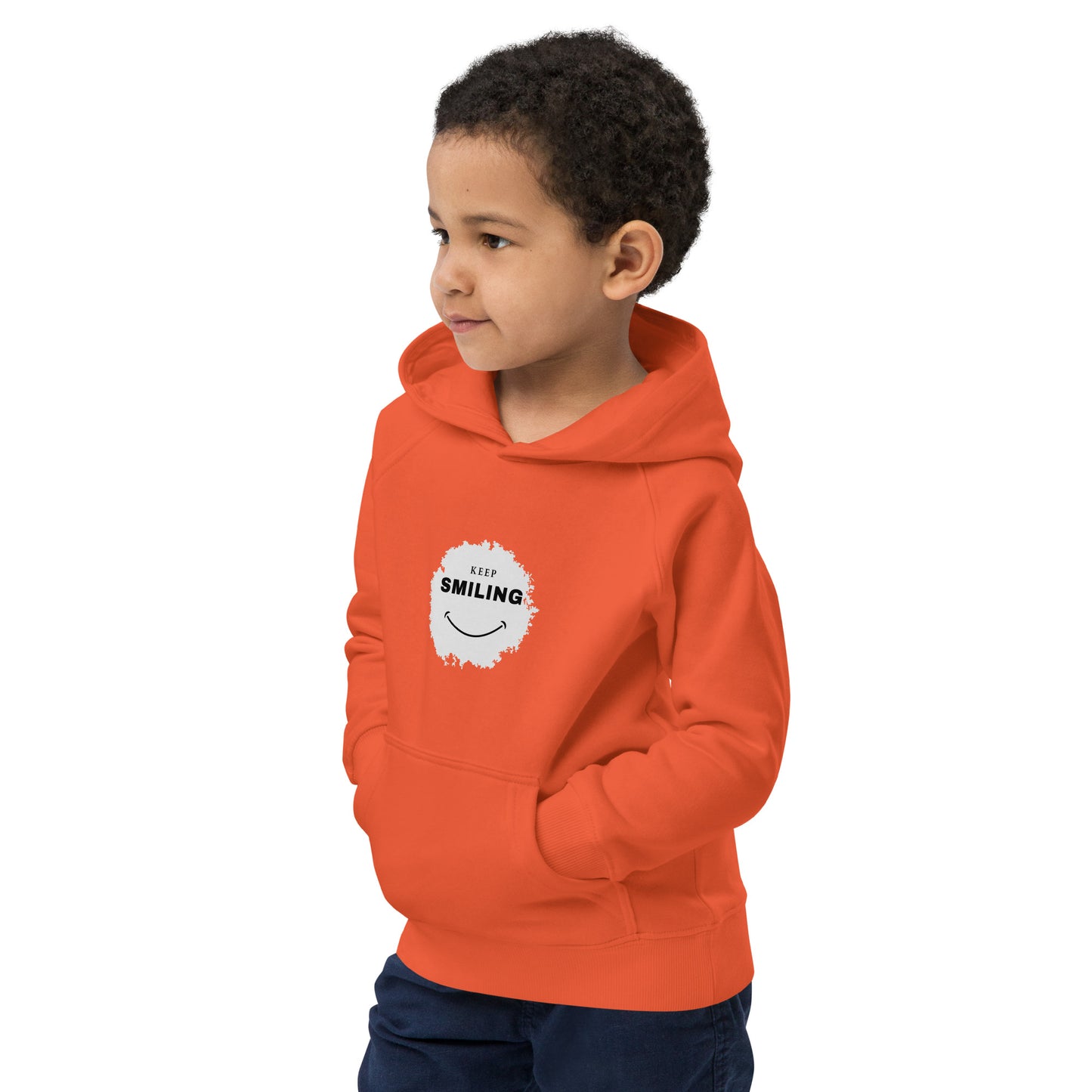 Kids Eco Hoodie-KEEP SMILING