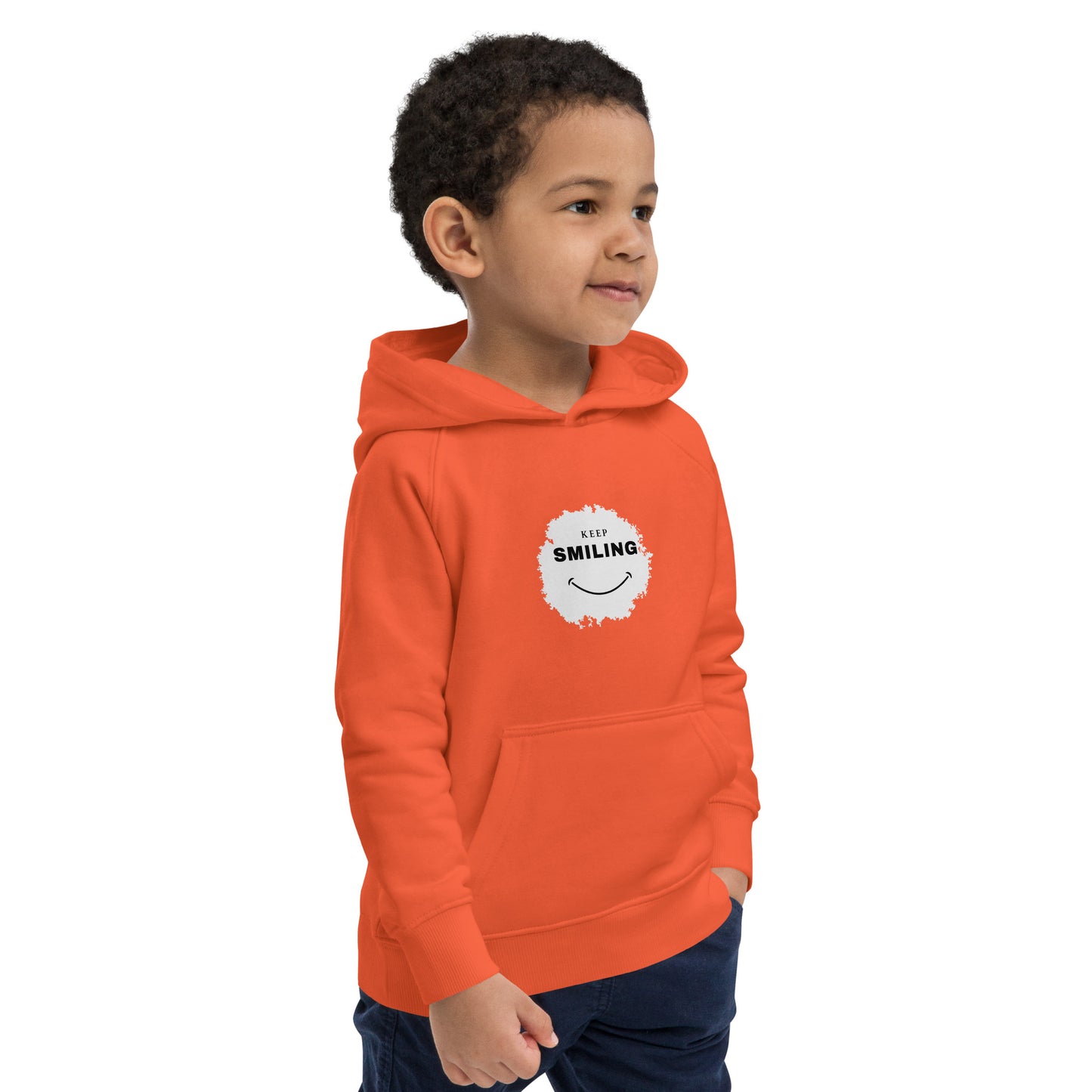 Kids Eco Hoodie-KEEP SMILING