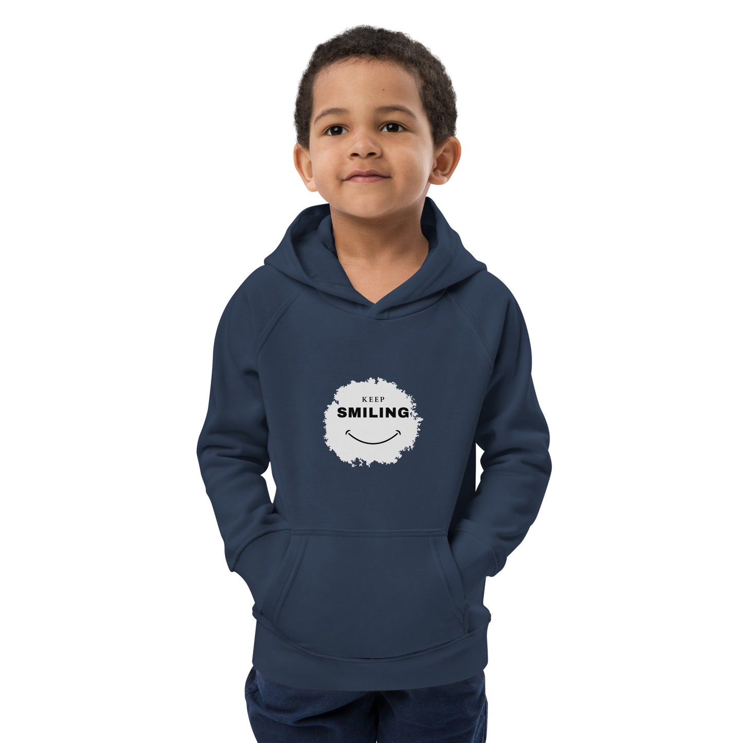 Kids Eco Hoodie-KEEP SMILING