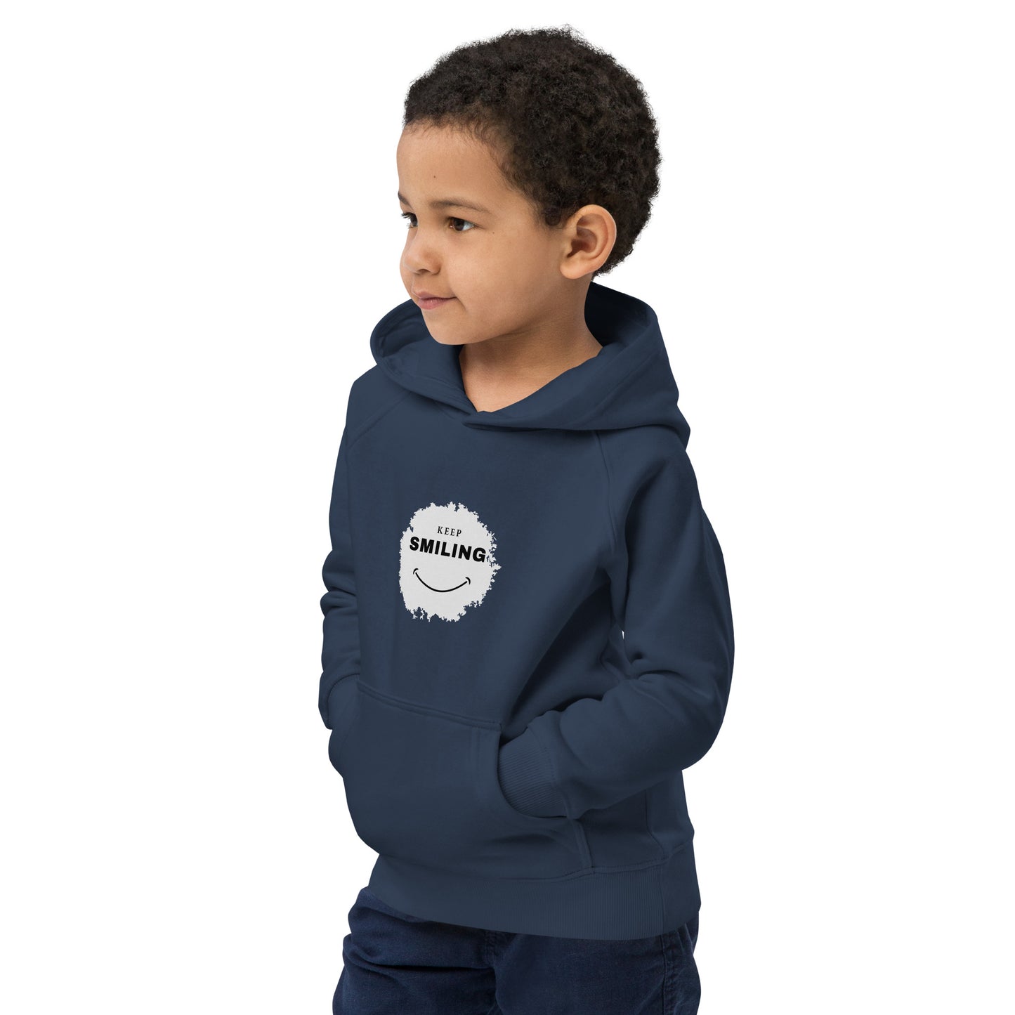 Kids Eco Hoodie-KEEP SMILING