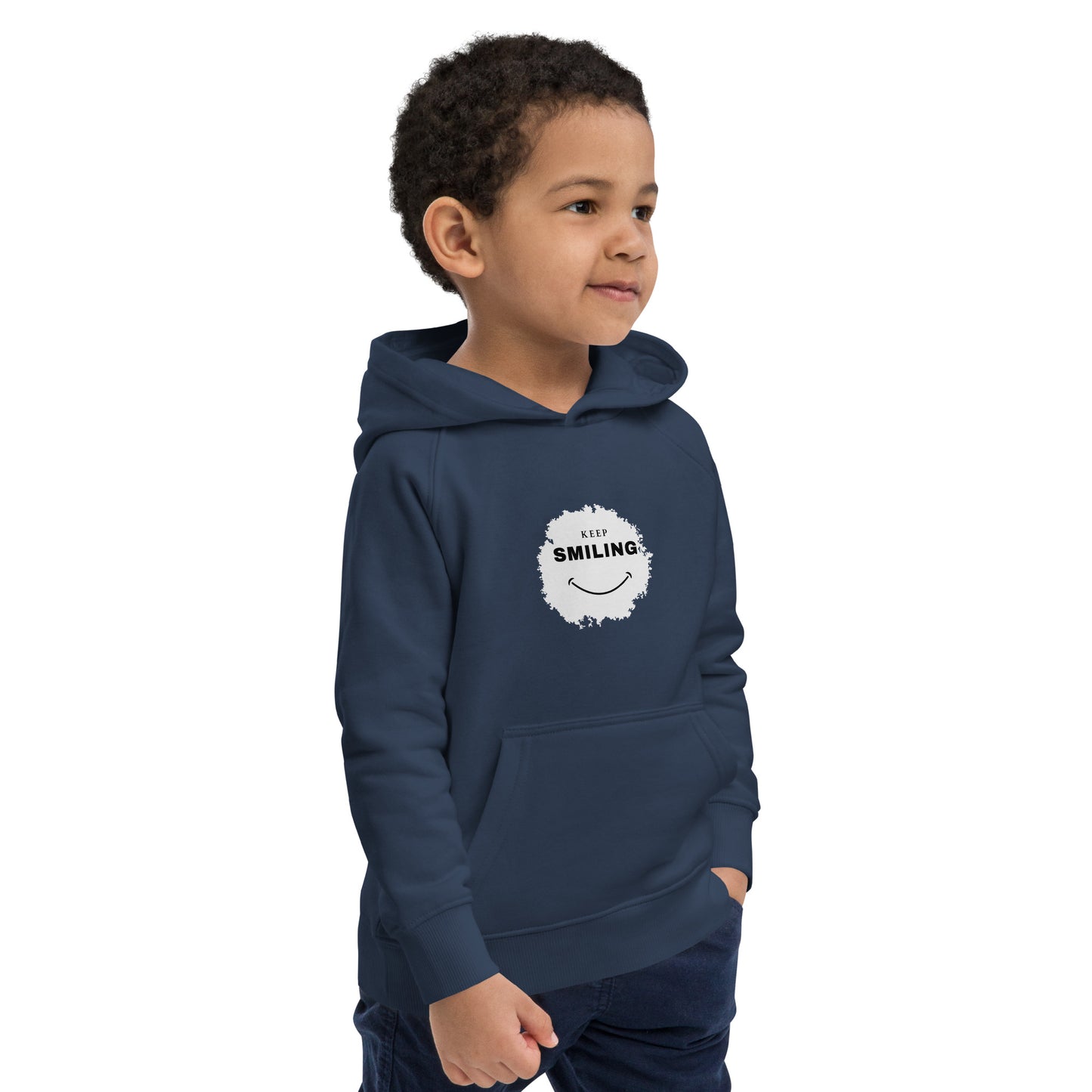 Kids Eco Hoodie-KEEP SMILING