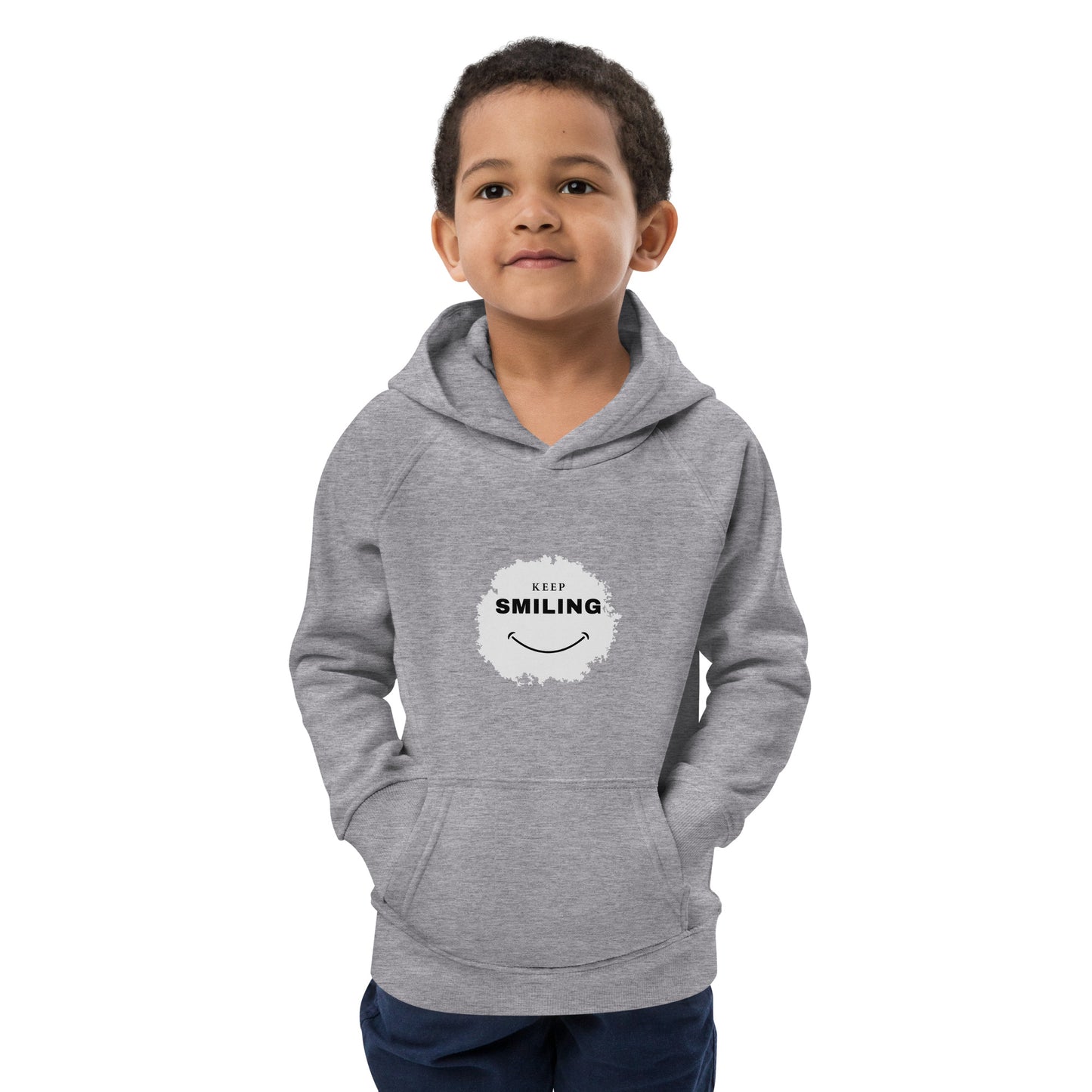 Kids Eco Hoodie-KEEP SMILING