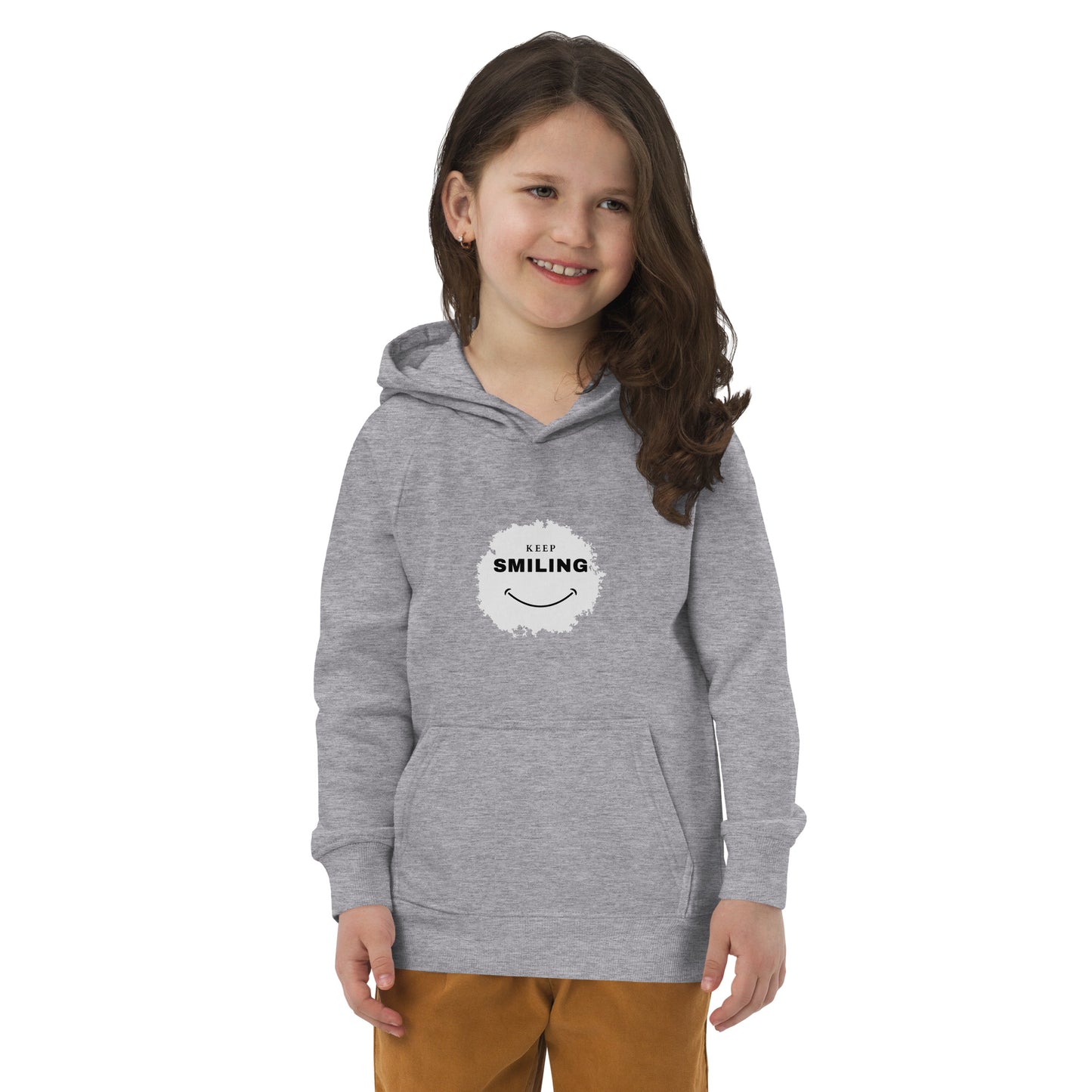 Kids Eco Hoodie-KEEP SMILING