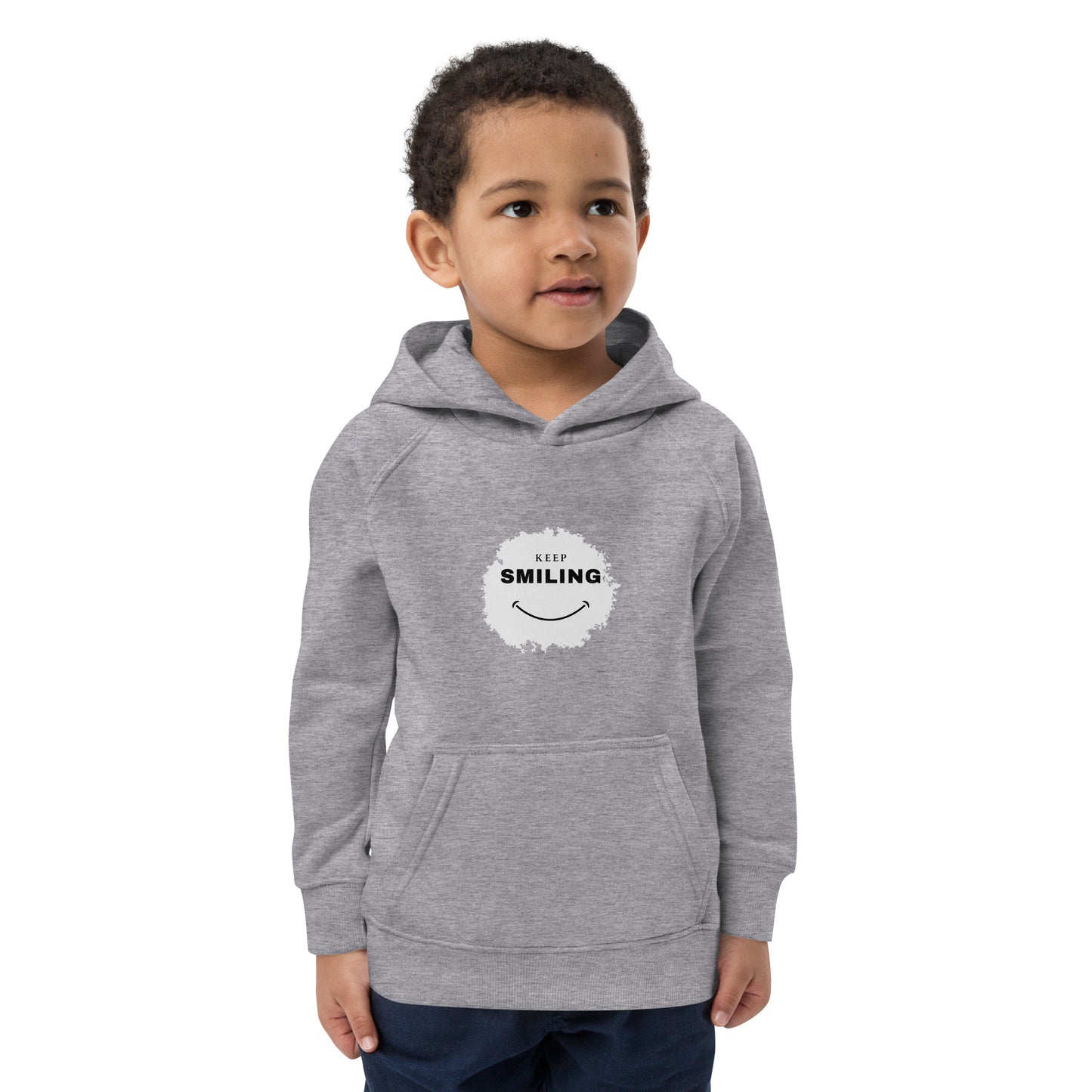 Kids Eco Hoodie-KEEP SMILING