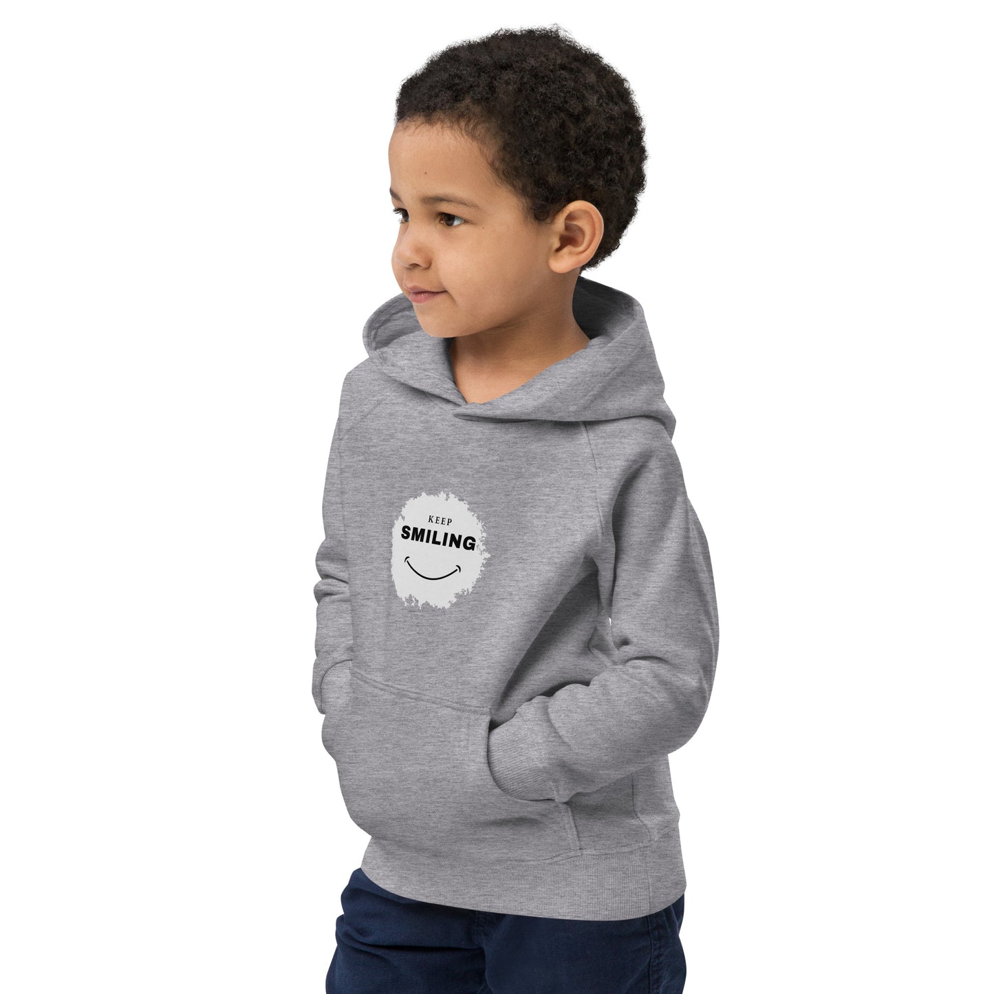 Kids Eco Hoodie-KEEP SMILING