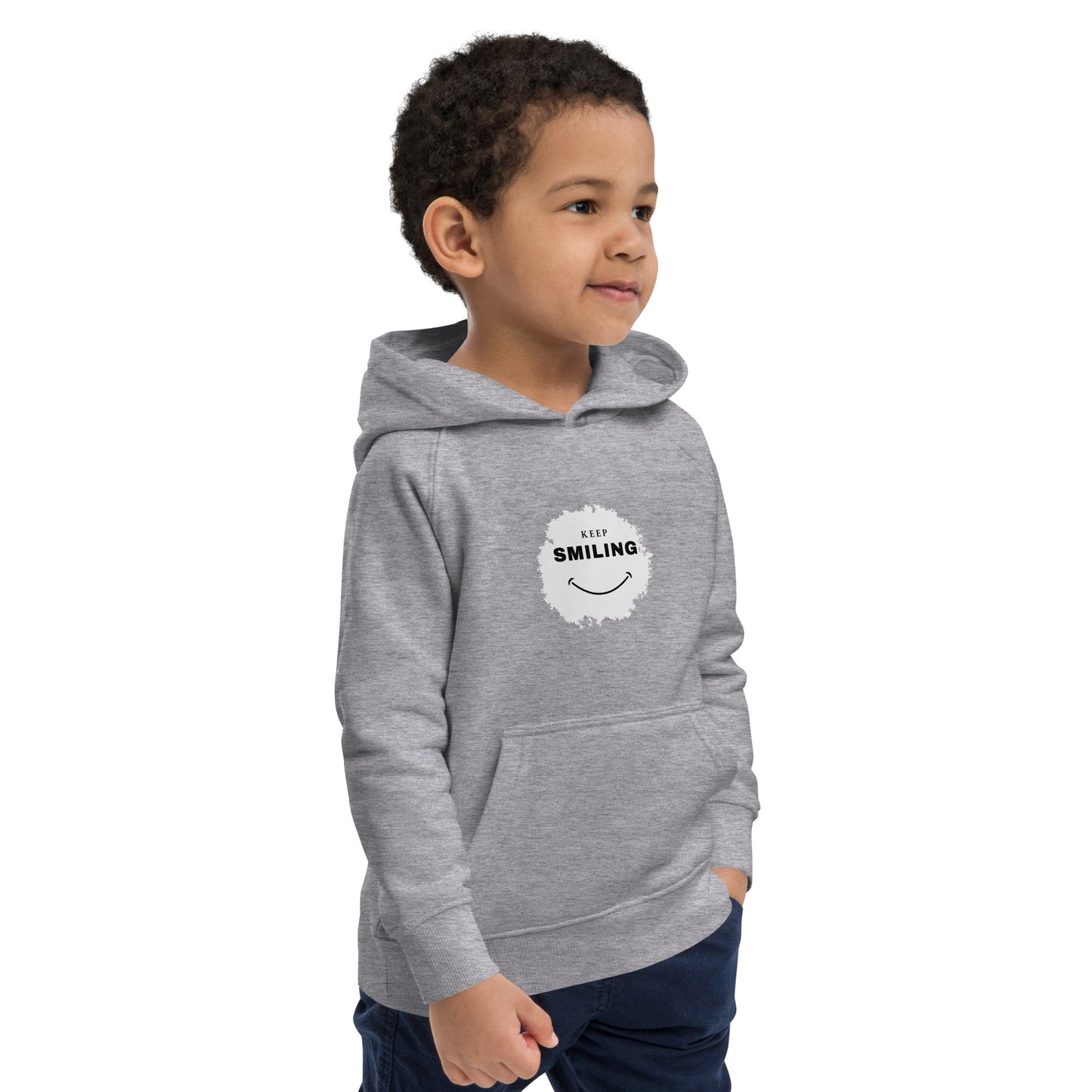 Kids Eco Hoodie-KEEP SMILING